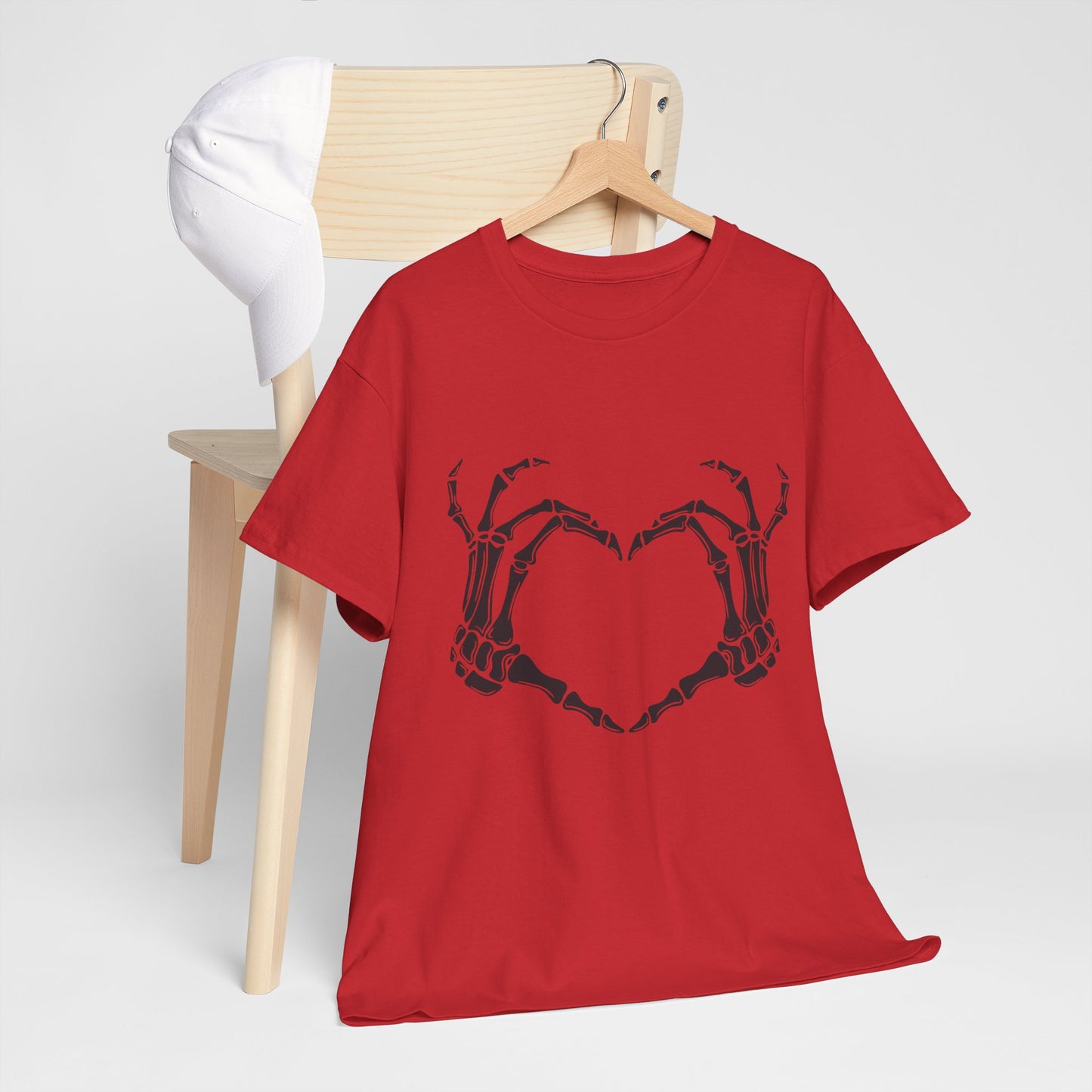 I heart you, Skeleton, Halloween Heavy Cotton Tee