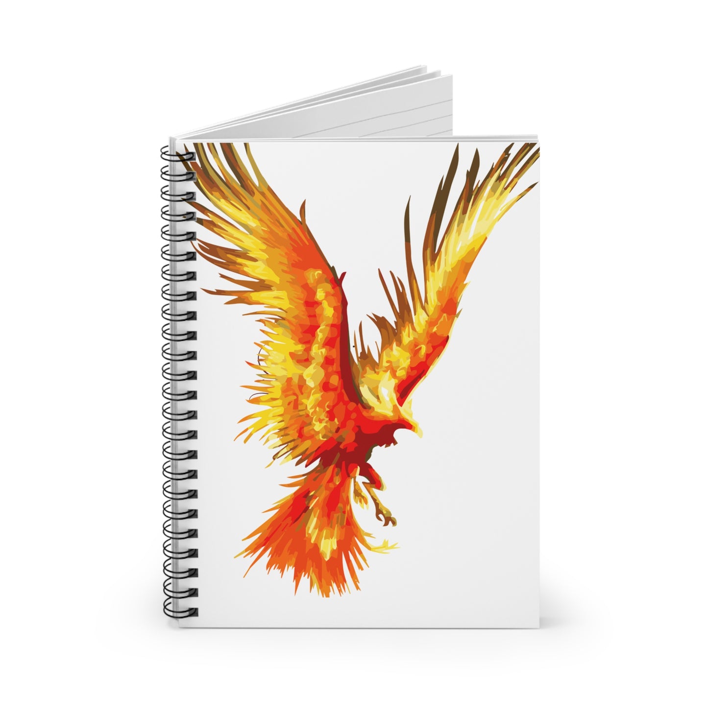 Phoenix Inspired Spiral Notebook - Ruled Lines, Journal for Artists, Creative Writing, Gift Idea, Motivational Notebook