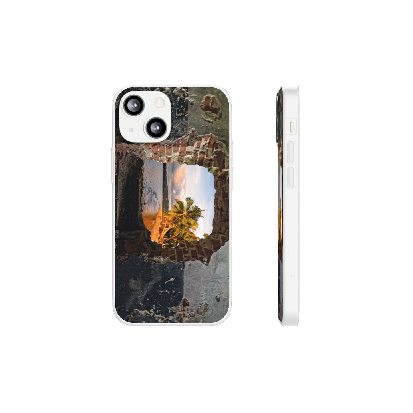 Scenic Flexi Phone Cases - Beach Vibes Case, Nature-Inspired Phone Cover, Travel Lover Gift, Summer Accessories