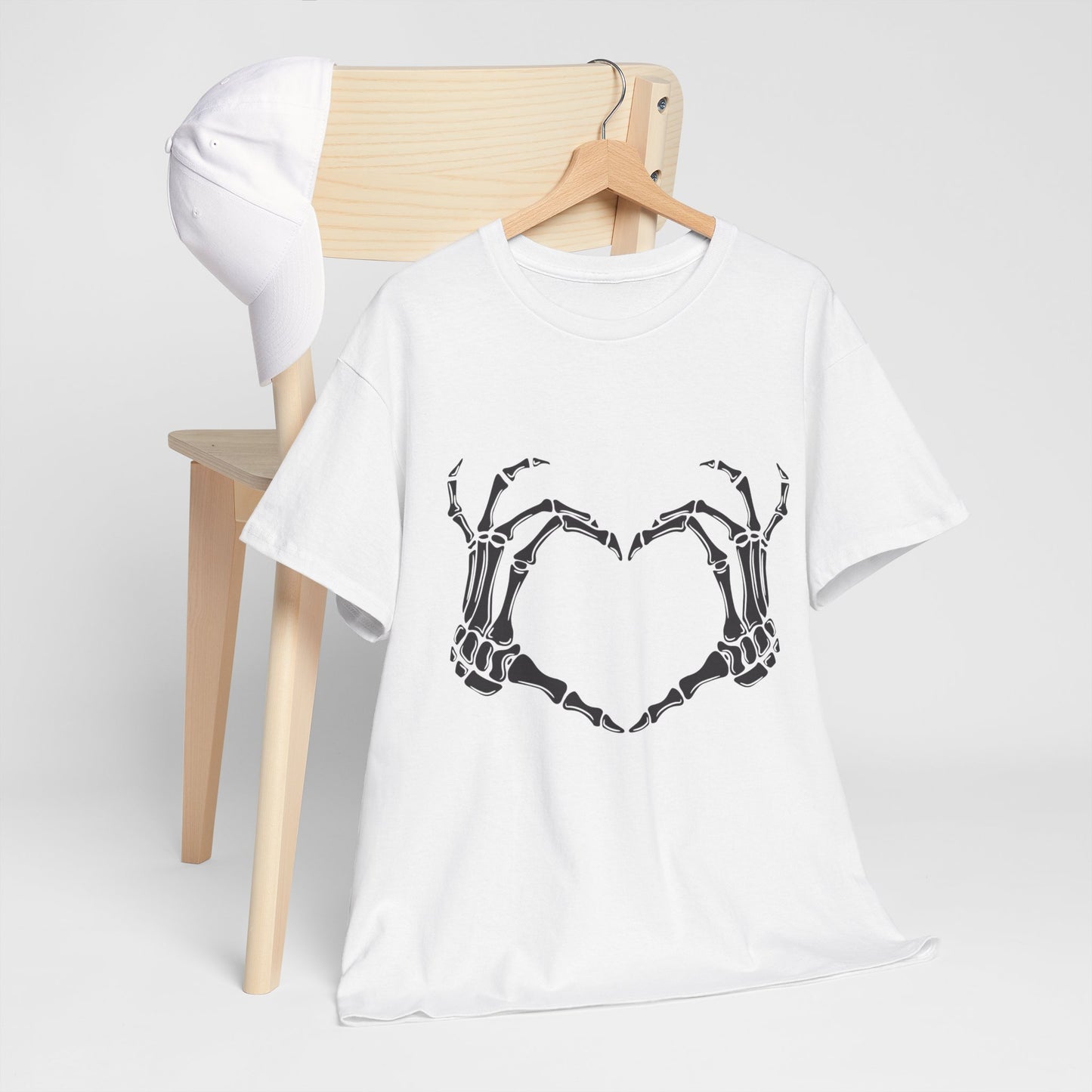 I heart you, Skeleton, Halloween Heavy Cotton Tee