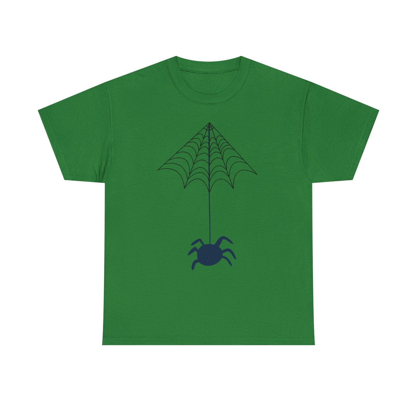 Spider Halloween Unisex Tee - Fall Heavy Cotton Tee with Clean Lines Design