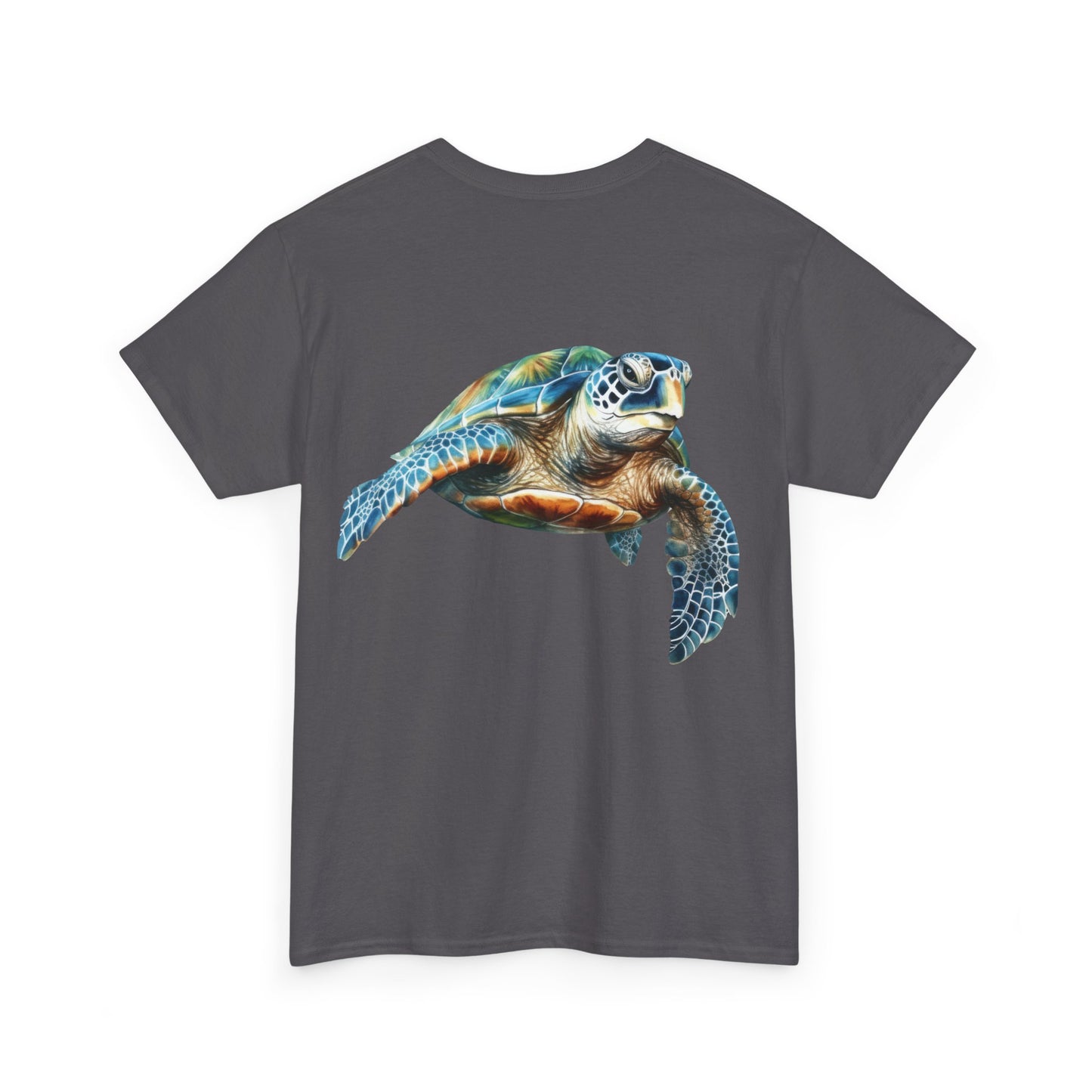 Save the Sea Turtles - BACKSIDE graphic Heavy Cotton Tee