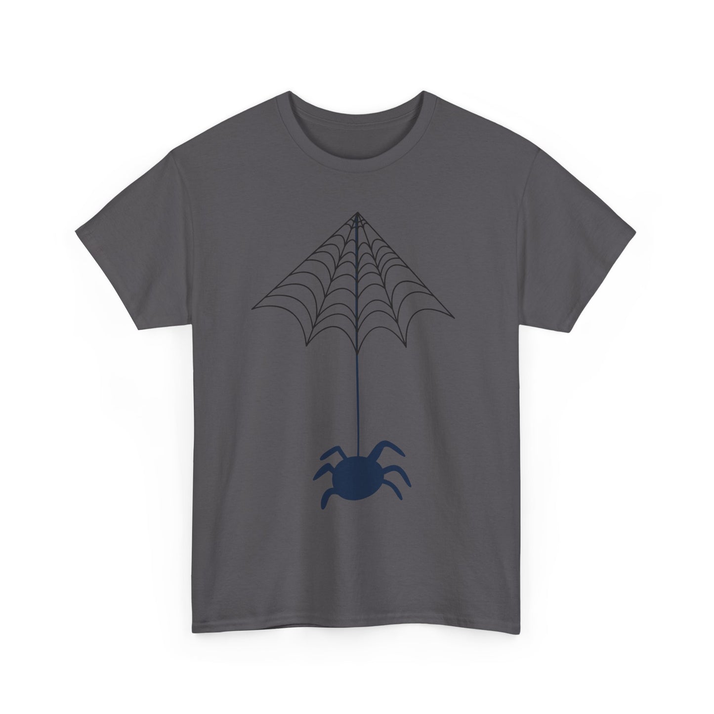 Spider Halloween Unisex Tee - Fall Heavy Cotton Tee with Clean Lines Design