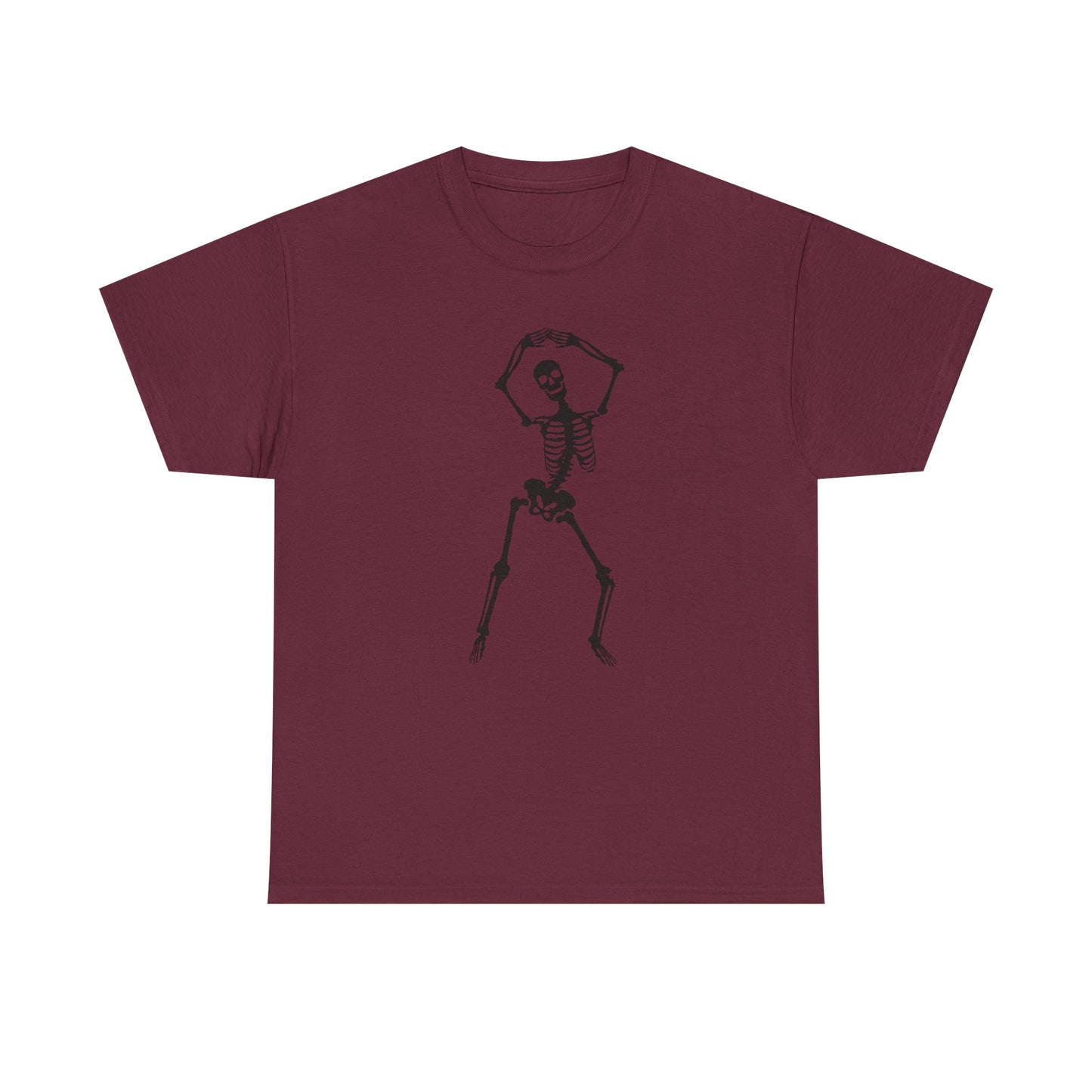 Halloween Skeleton Dancing - Heavy Cotton Tee