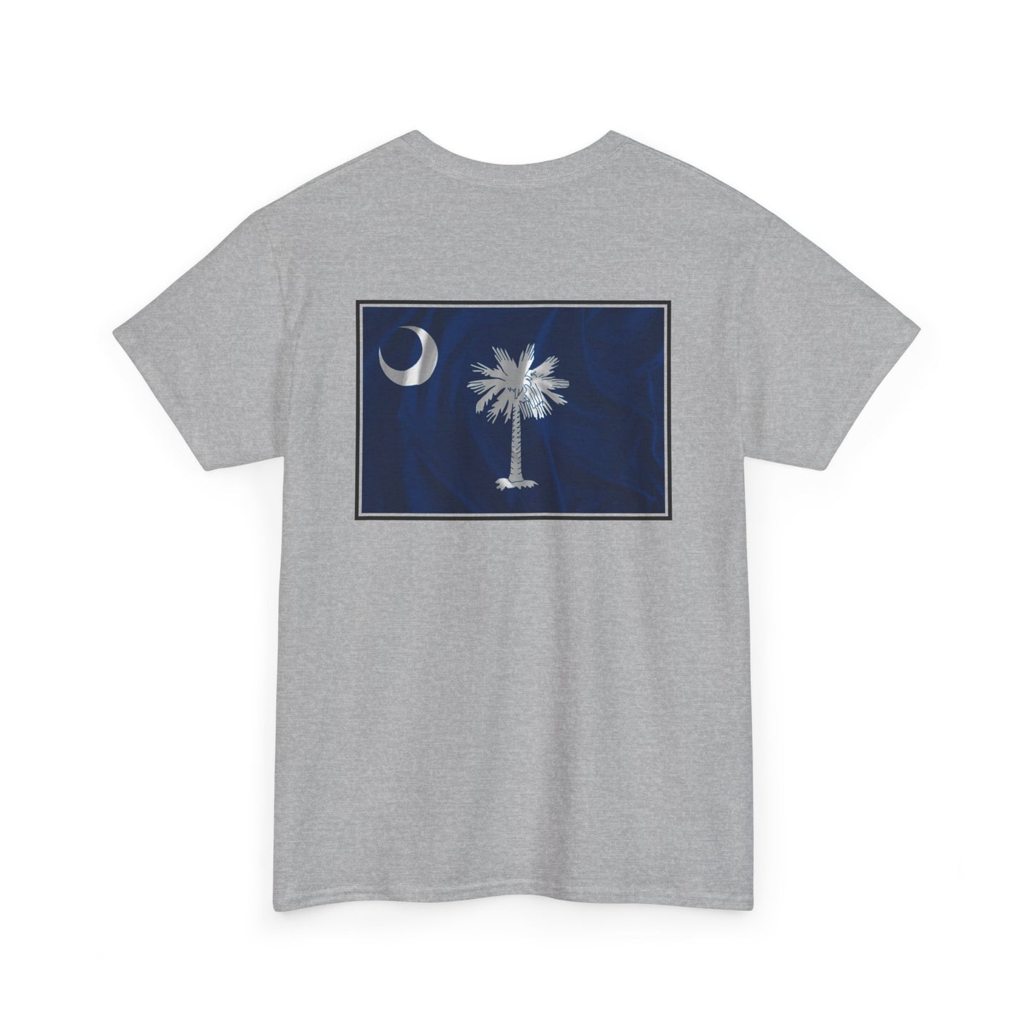 South Carolina Palmetto and Moon, front and back graphic, Heavy Cotton T-shirt