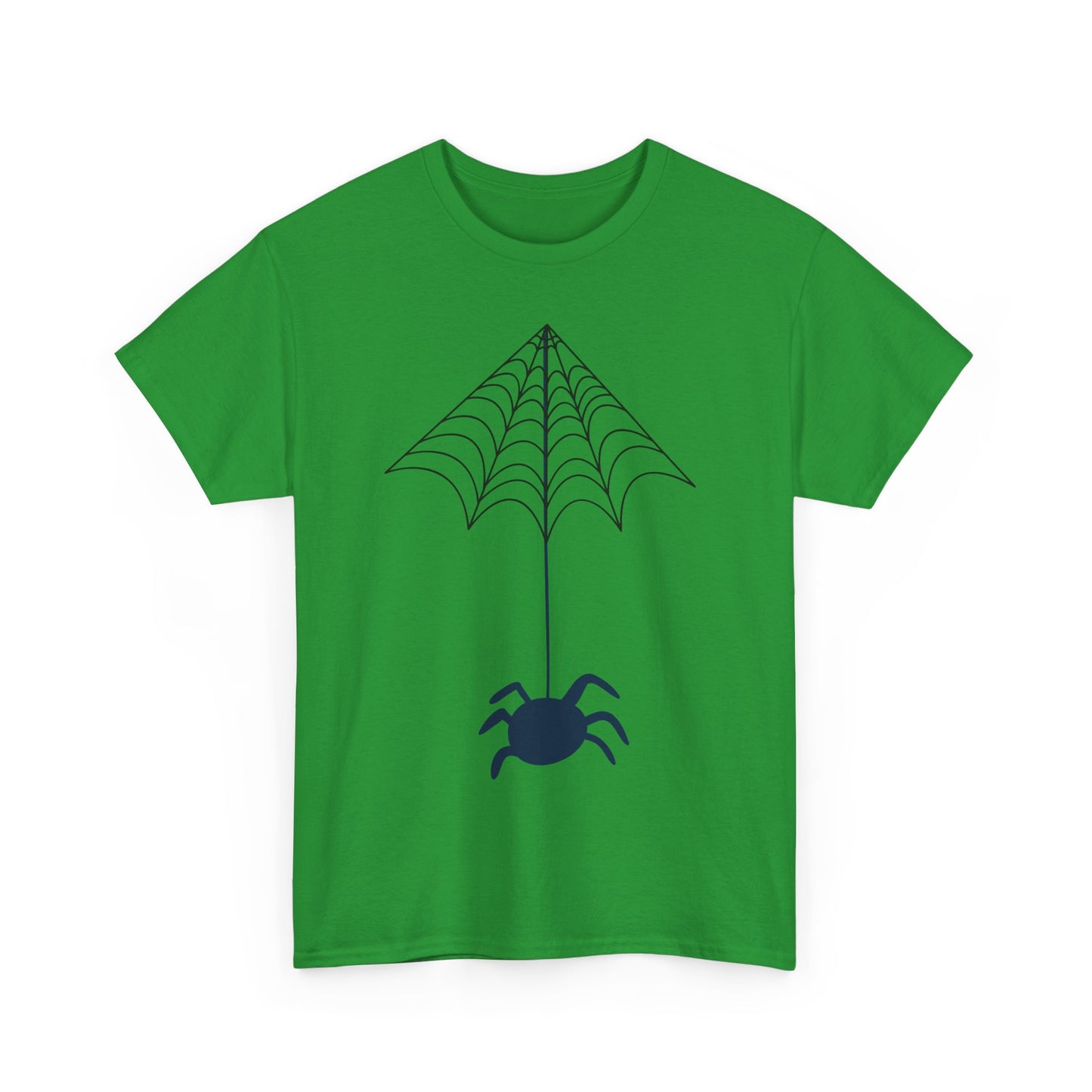 Spider Halloween Unisex Tee - Fall Heavy Cotton Tee with Clean Lines Design