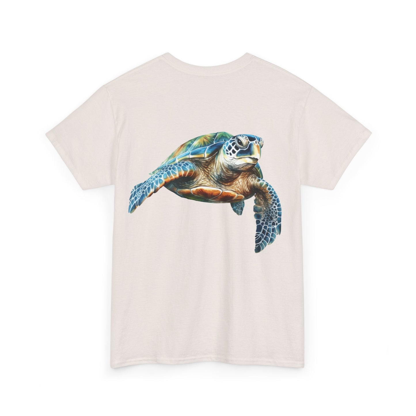 Save the Sea Turtles - BACKSIDE graphic Heavy Cotton Tee