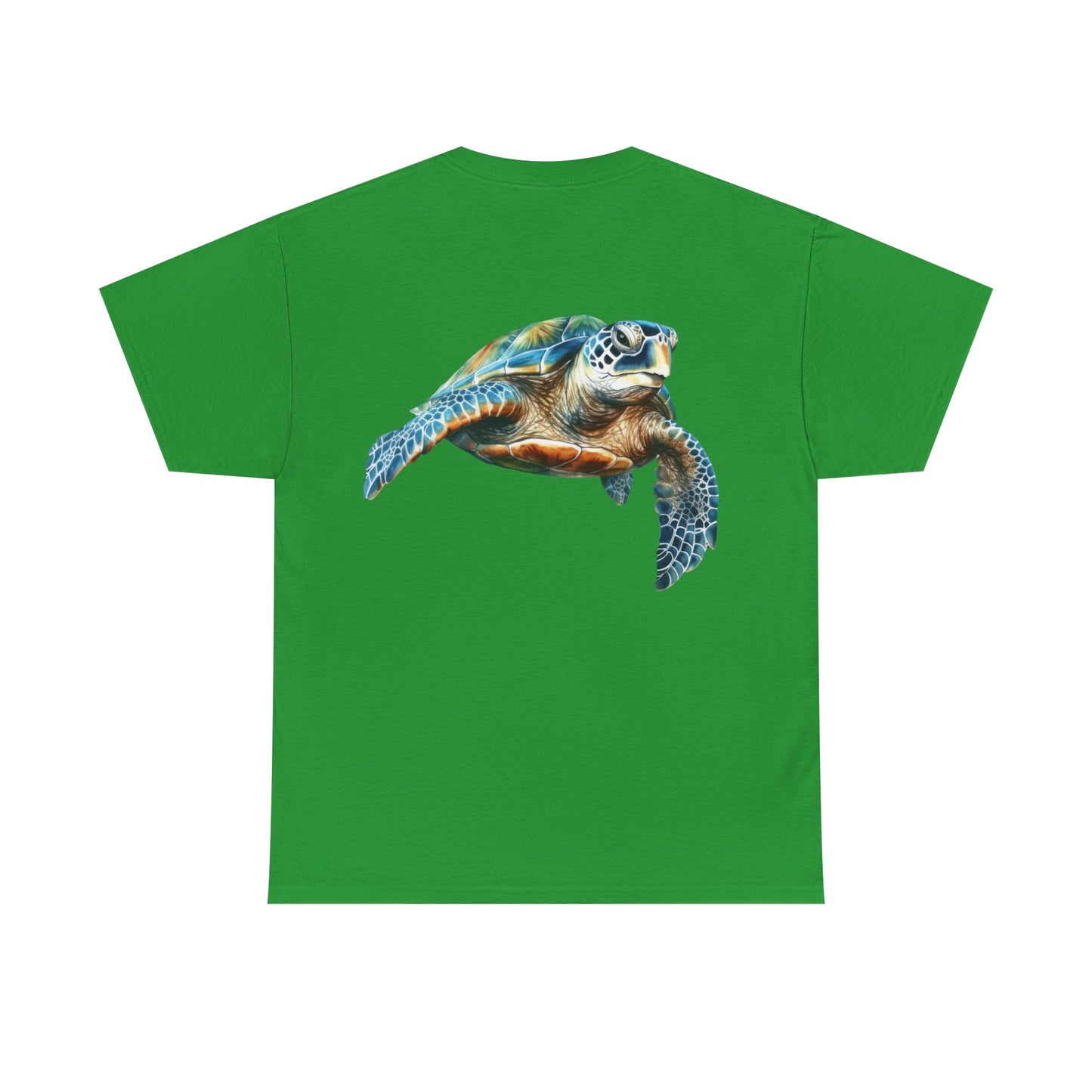 Save the Sea Turtles - BACKSIDE graphic Heavy Cotton Tee