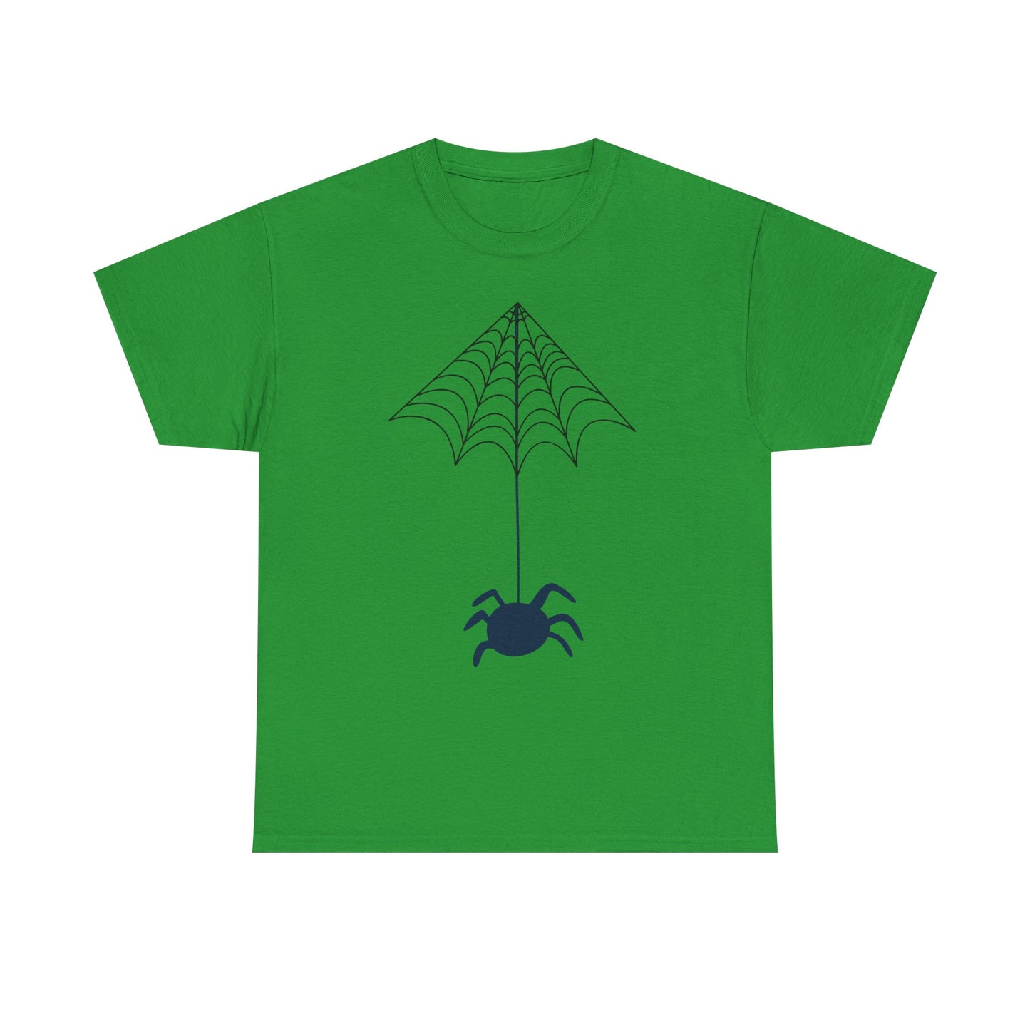 Spider Halloween Unisex Tee - Fall Heavy Cotton Tee with Clean Lines Design