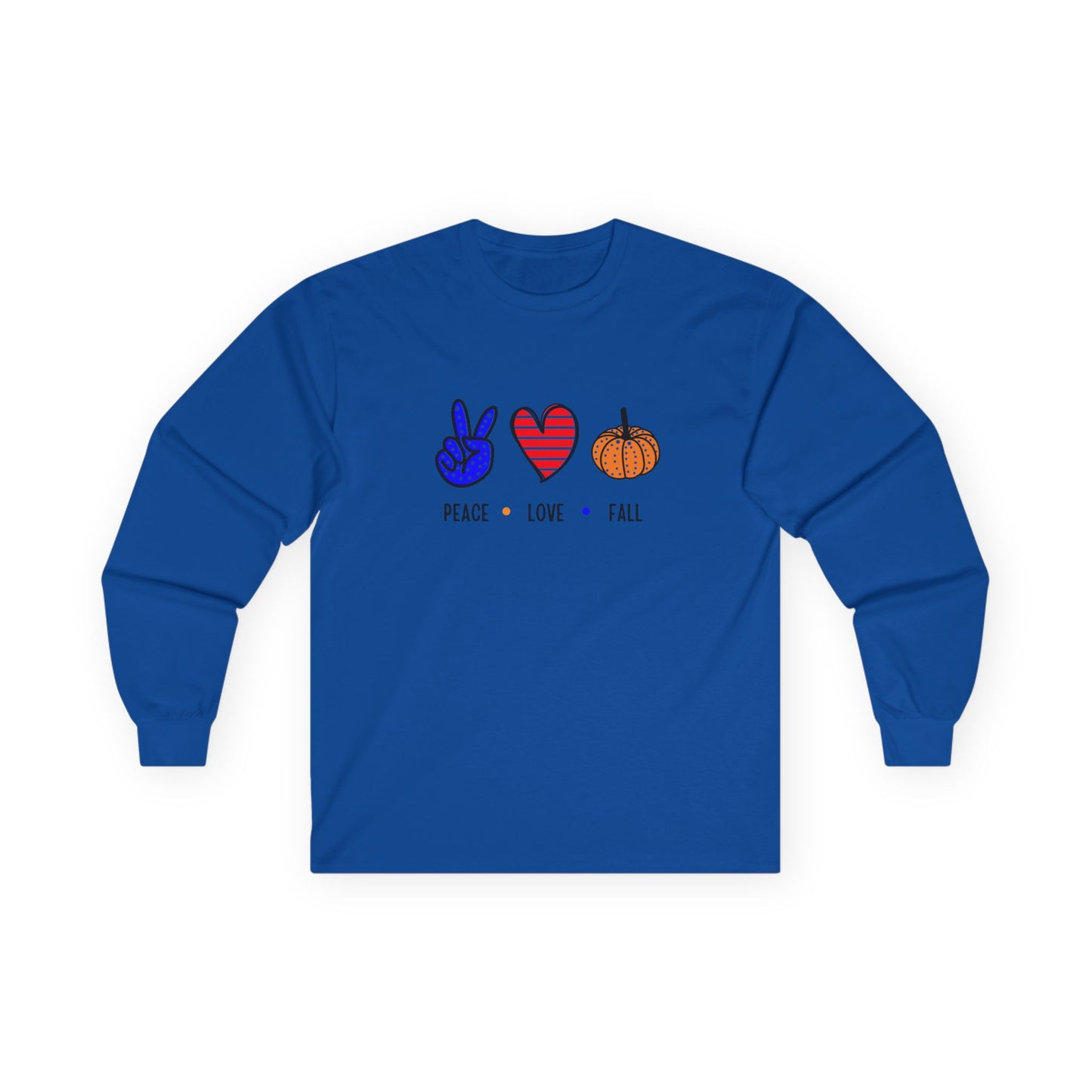 Peace, Love, Fall, T-shirt, Ultra Cotton Long Sleeve Tee