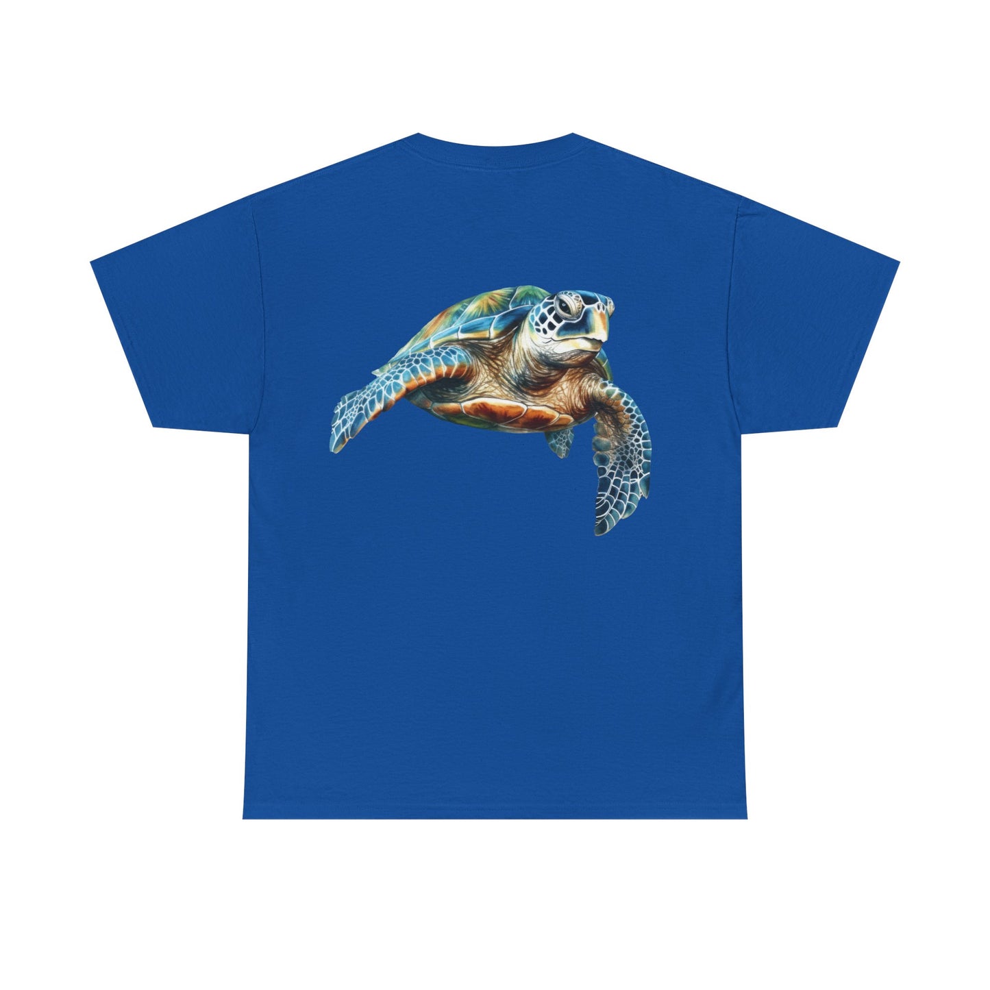 Save the Sea Turtles - BACKSIDE graphic Heavy Cotton Tee