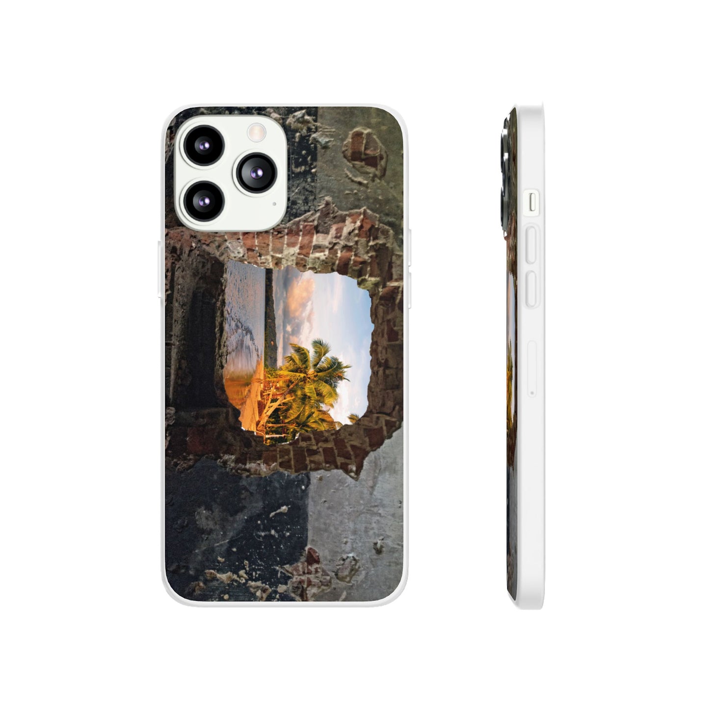 Scenic Flexi Phone Cases - Beach Vibes Case, Nature-Inspired Phone Cover, Travel Lover Gift, Summer Accessories