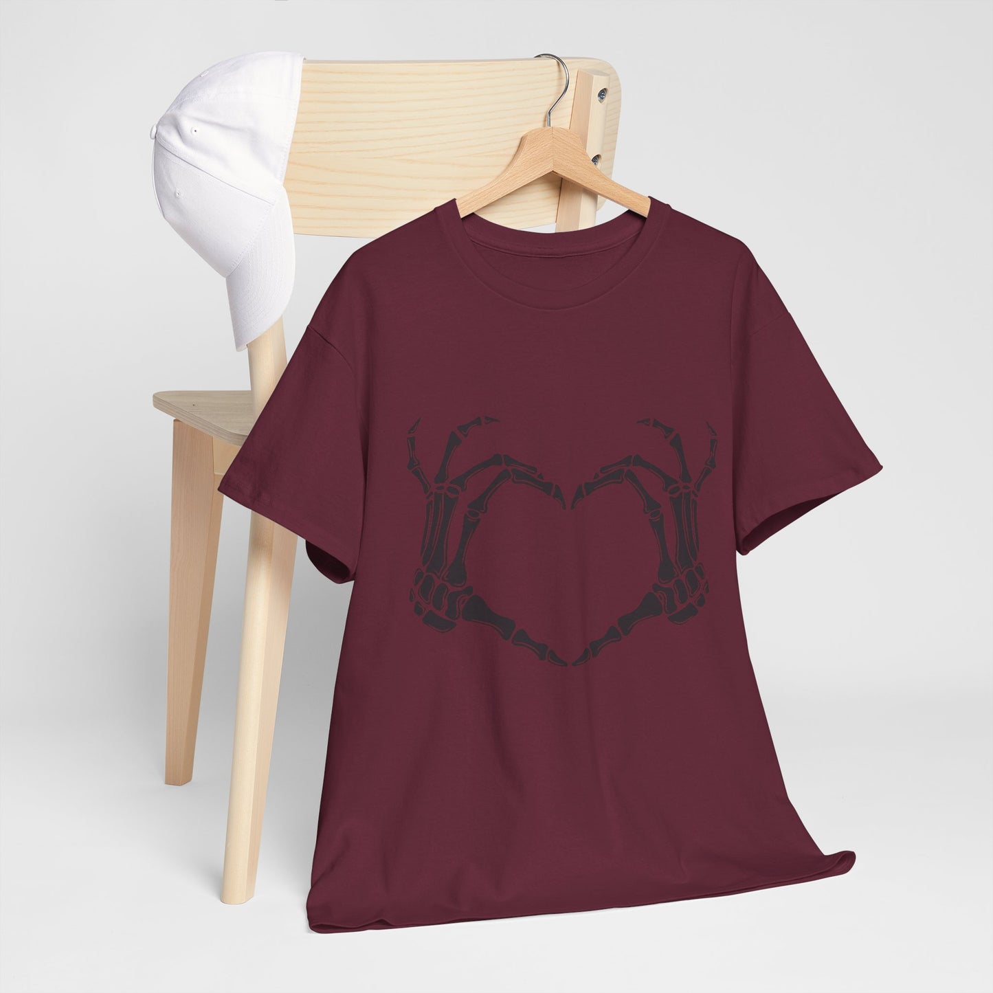 I heart you, Skeleton, Halloween Heavy Cotton Tee