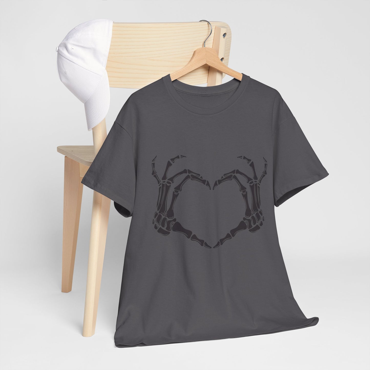 I heart you, Skeleton, Halloween Heavy Cotton Tee