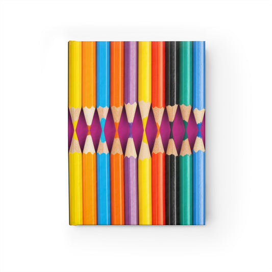 Colorful Pencil Design Journal - Creative Writing, Art Sketchbook, Gift for Artists, Student Notepad, Inspirational Diary