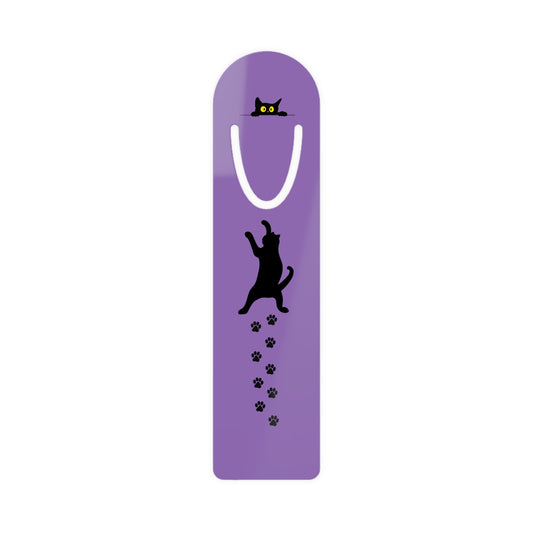 Cat Lover Bookmark - Purple Cat Design, Reading Gift, Book Accessory, Cozy Home Decor, Animal Lover Gift