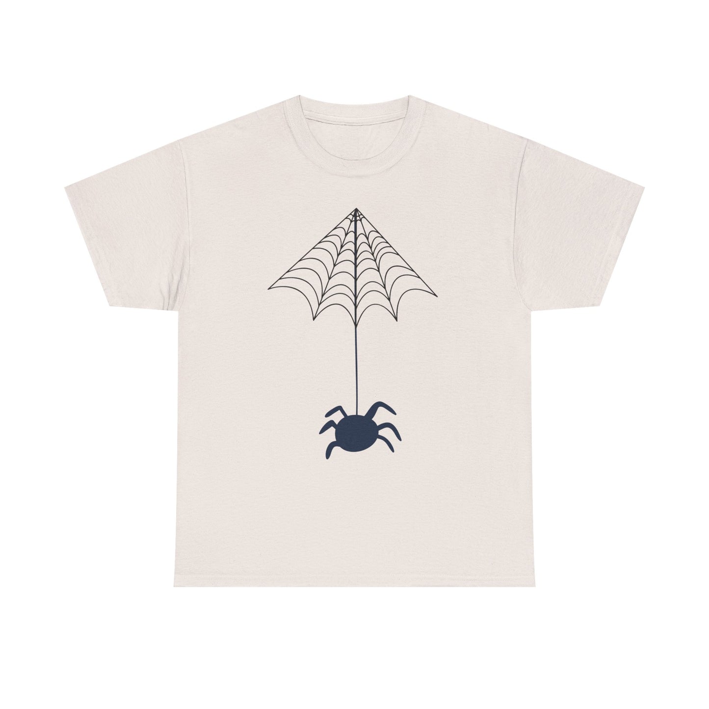 Spider Halloween Unisex Tee - Fall Heavy Cotton Tee with Clean Lines Design