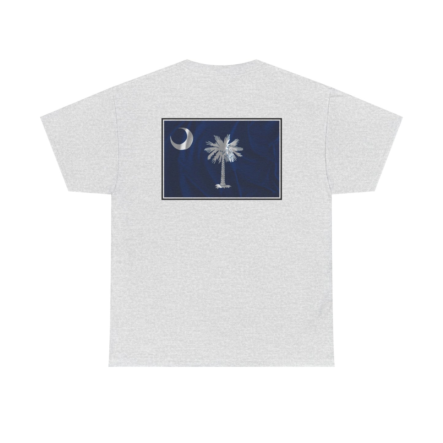 South Carolina Palmetto and Moon, front and back graphic, Heavy Cotton T-shirt