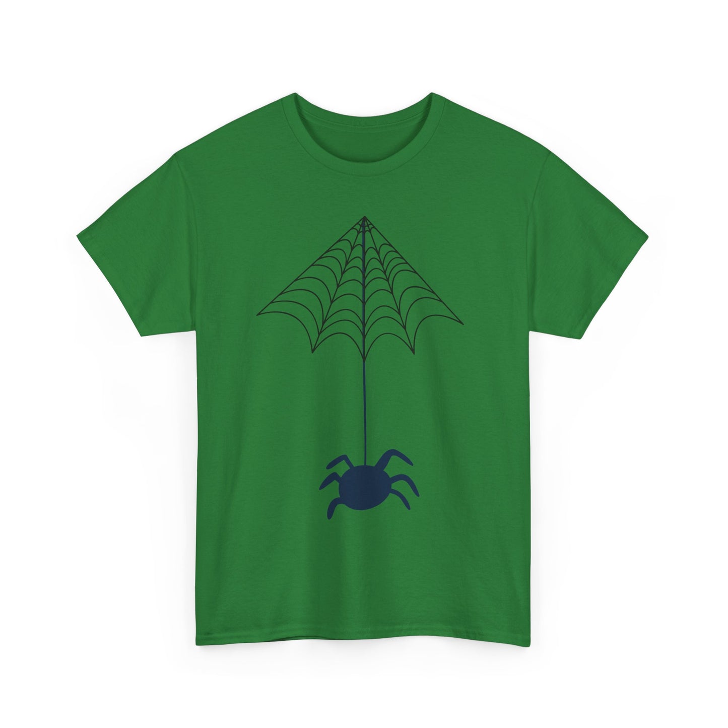 Spider Halloween Unisex Tee - Fall Heavy Cotton Tee with Clean Lines Design