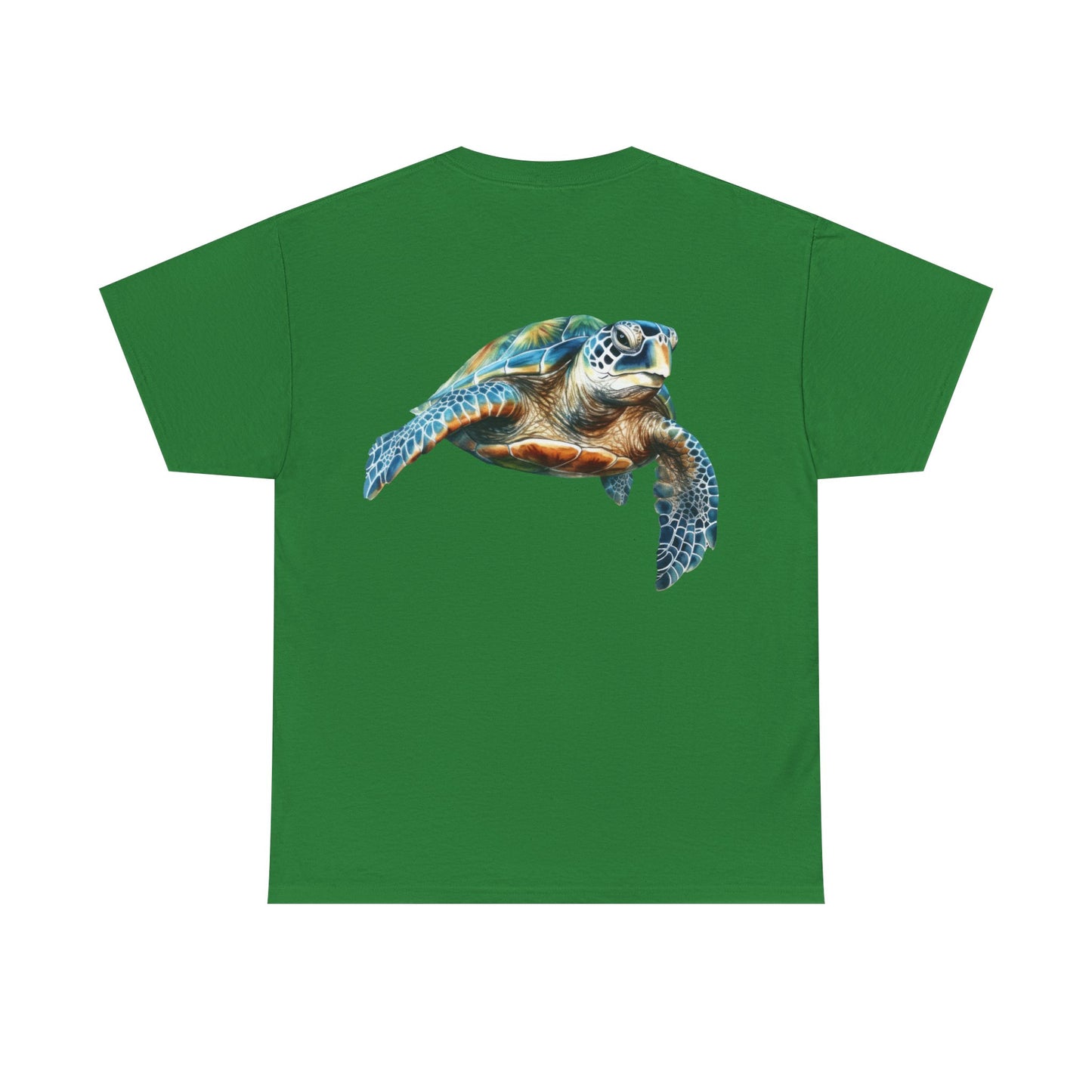 Save the Sea Turtles - BACKSIDE graphic Heavy Cotton Tee