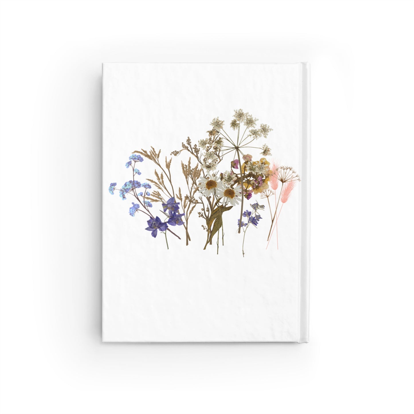 Journal - Bee Dried Flowers Ruled Line Notebook