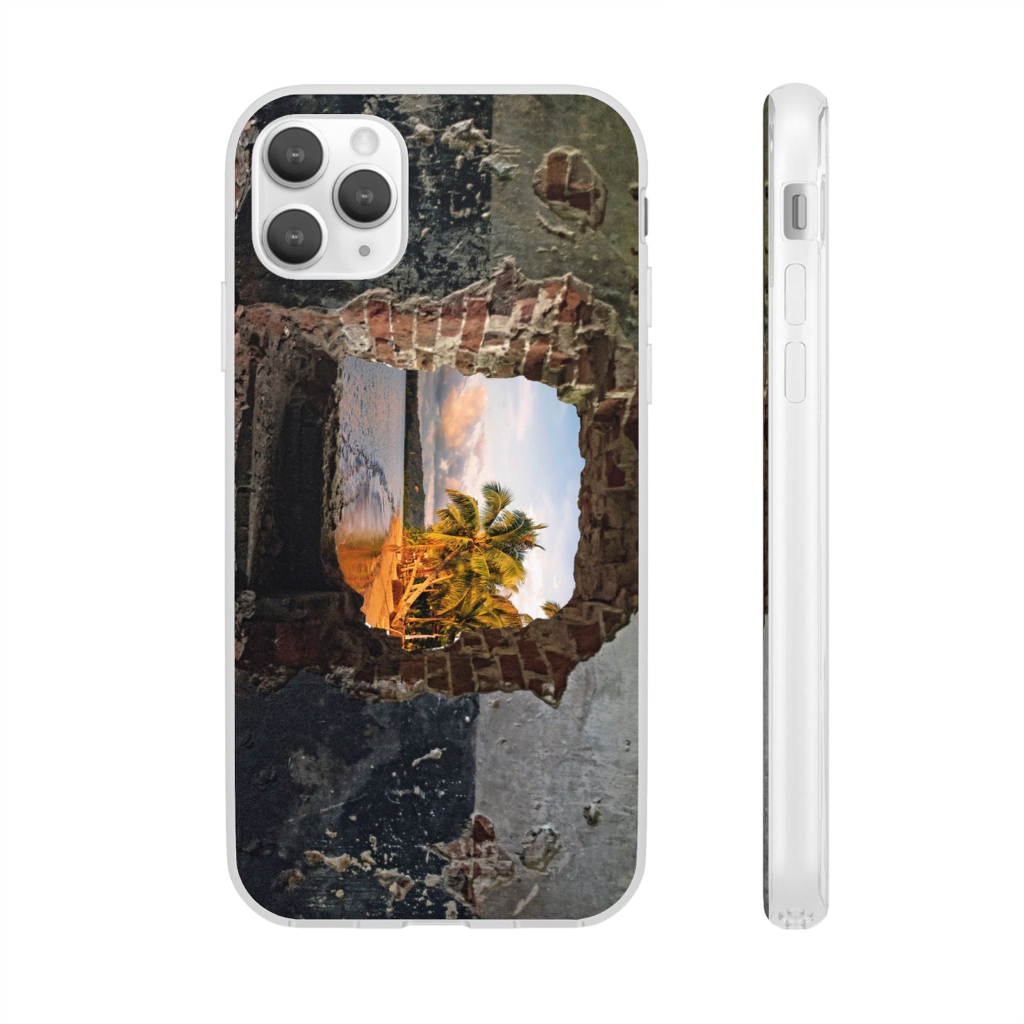 Scenic Flexi Phone Cases - Beach Vibes Case, Nature-Inspired Phone Cover, Travel Lover Gift, Summer Accessories