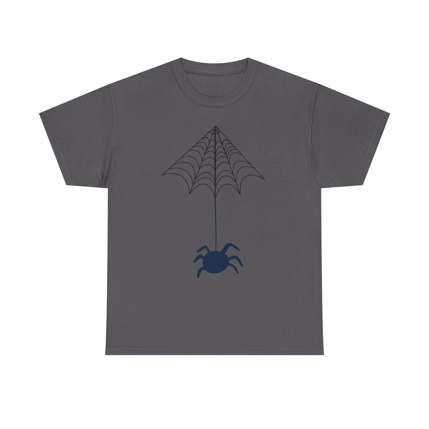 Spider Halloween Unisex Tee - Fall Heavy Cotton Tee with Clean Lines Design