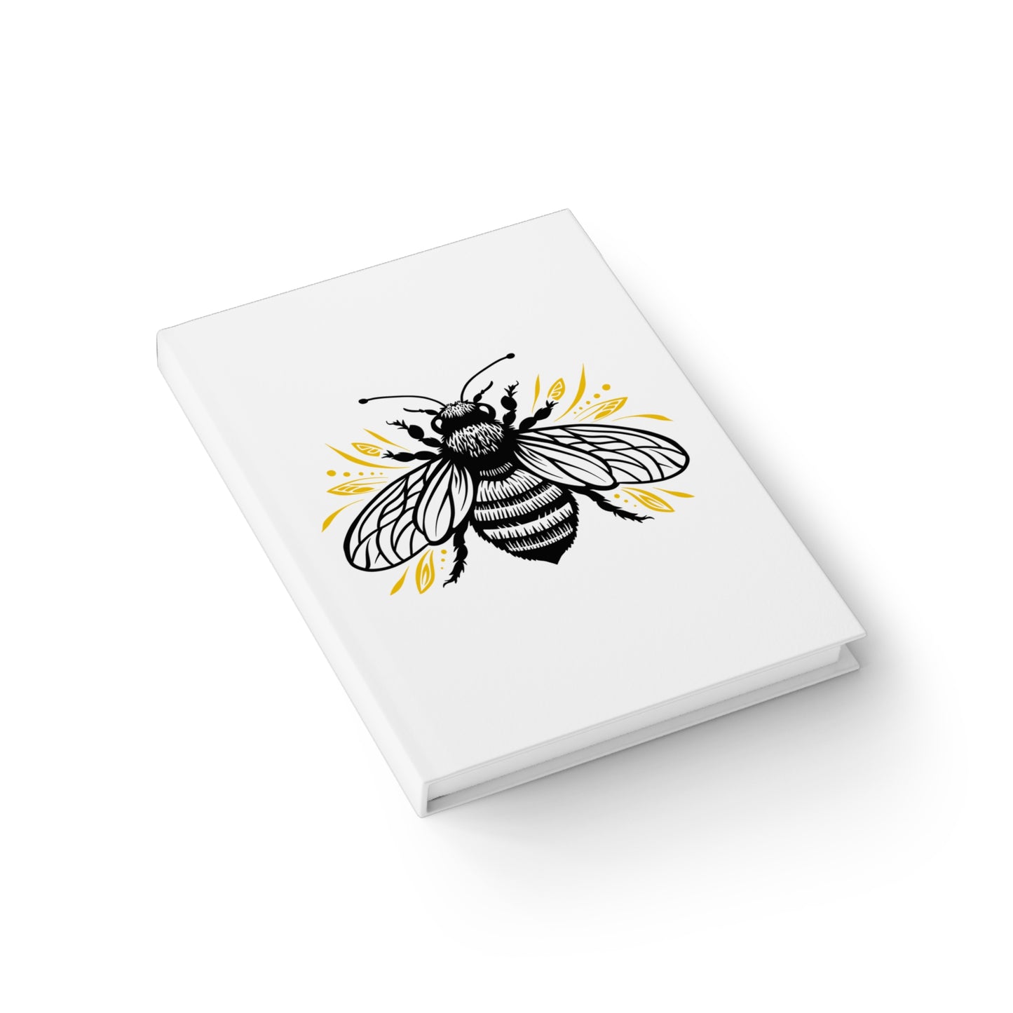 Journal - Bee Dried Flowers Ruled Line Notebook