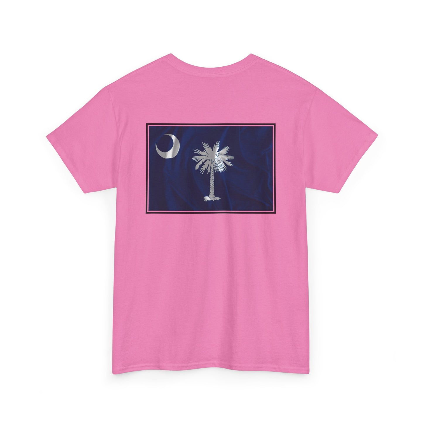 South Carolina Palmetto and Moon, front and back graphic, Heavy Cotton T-shirt