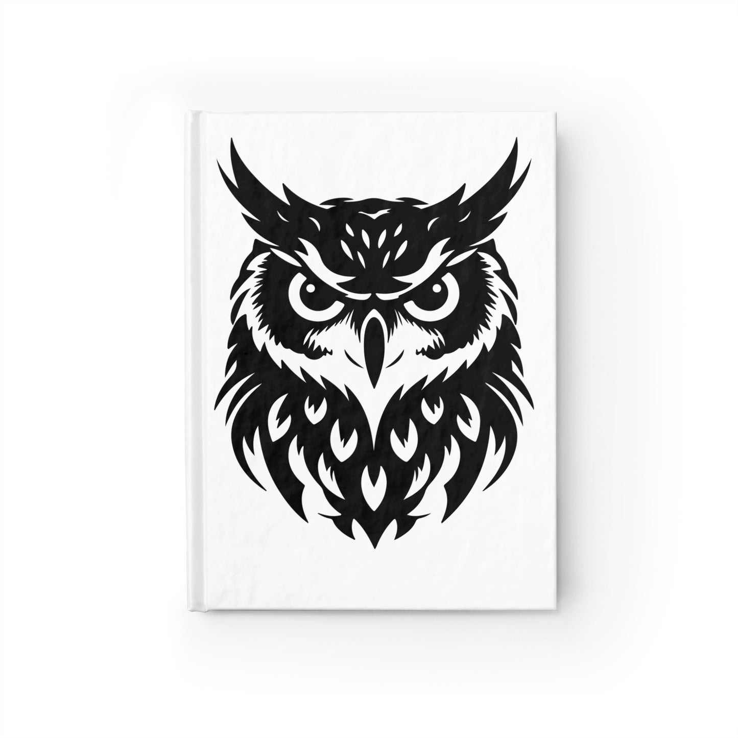Owl-Themed Journal, Nature Lover's Notebook, Black and White Writing Pad, Wildlife Sketchbook, Gifts for Writers and Artists