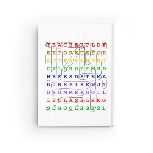 Colorful Teacher's Journal, Classroom Notebook, School Supplies, Educational Gift, Teacher Appreciation, Word Find