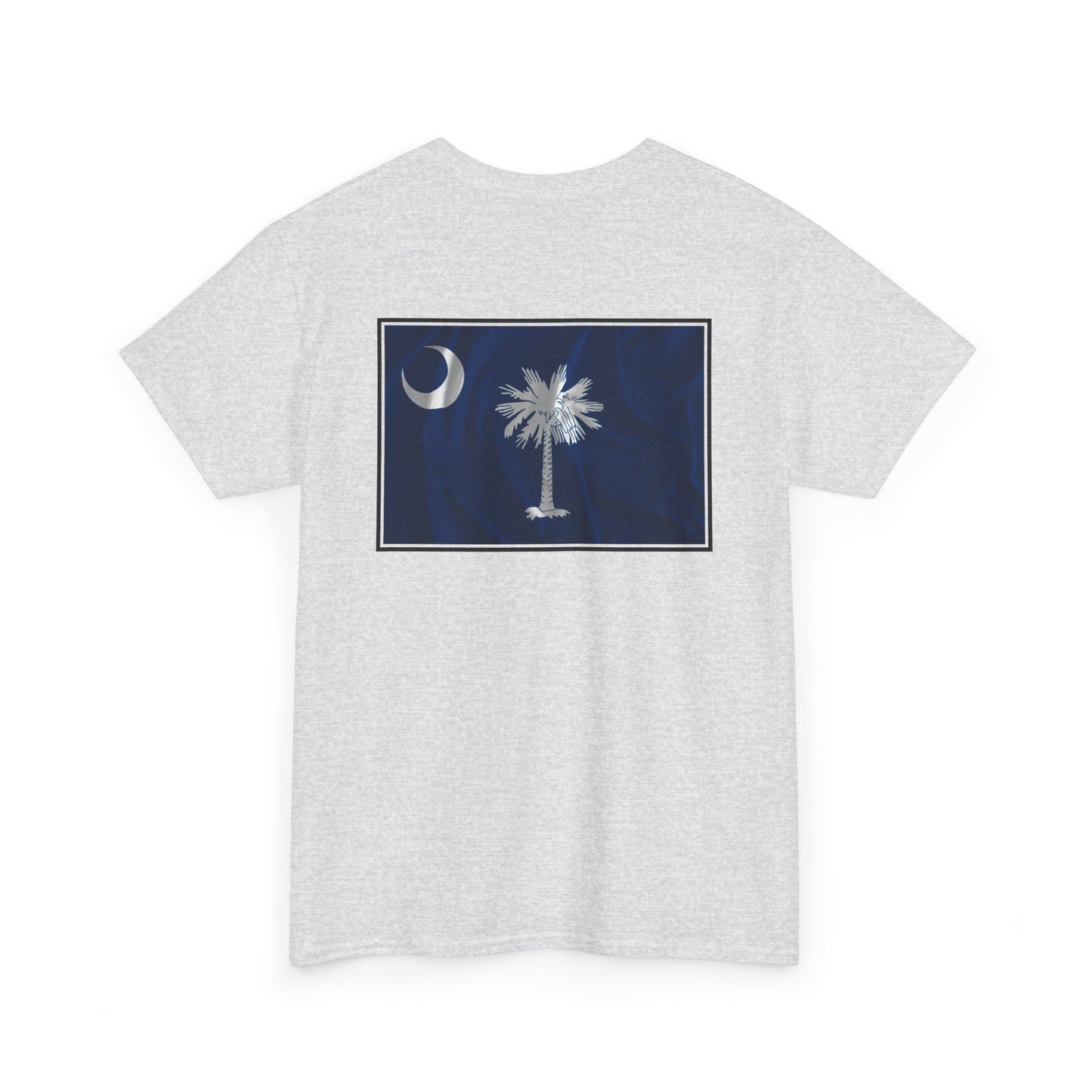 South Carolina Palmetto and Moon, front and back graphic, Heavy Cotton T-shirt