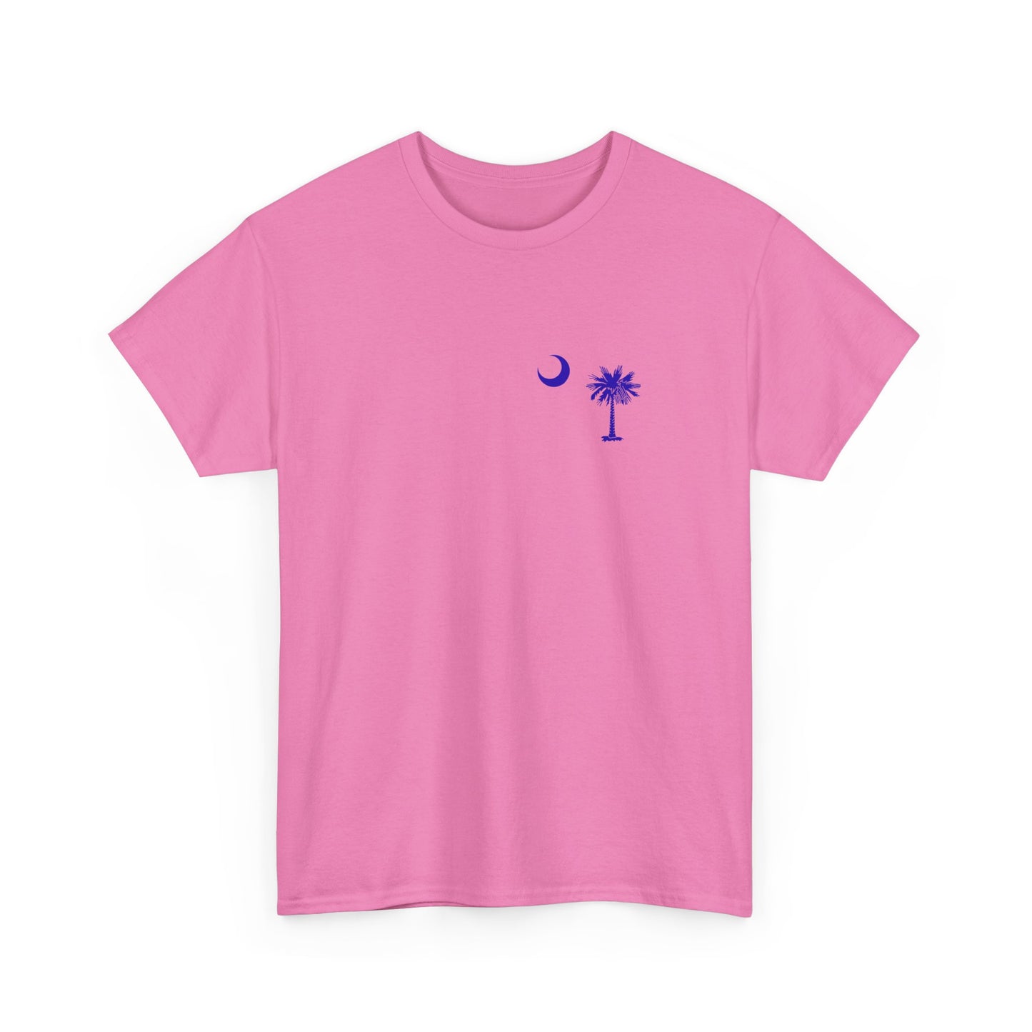 South Carolina Palmetto and Moon, front and back graphic, Heavy Cotton T-shirt