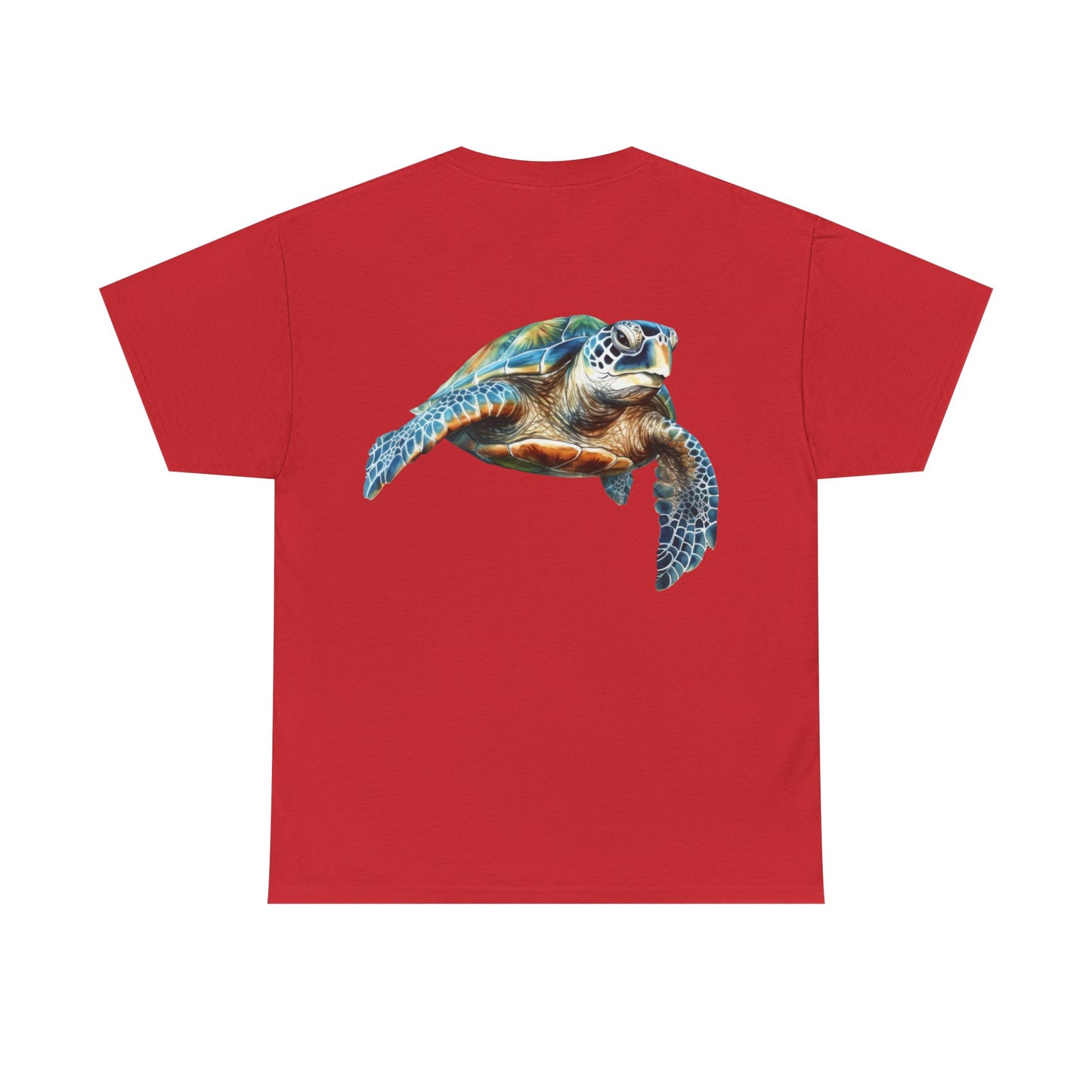 Save the Sea Turtles - BACKSIDE graphic Heavy Cotton Tee