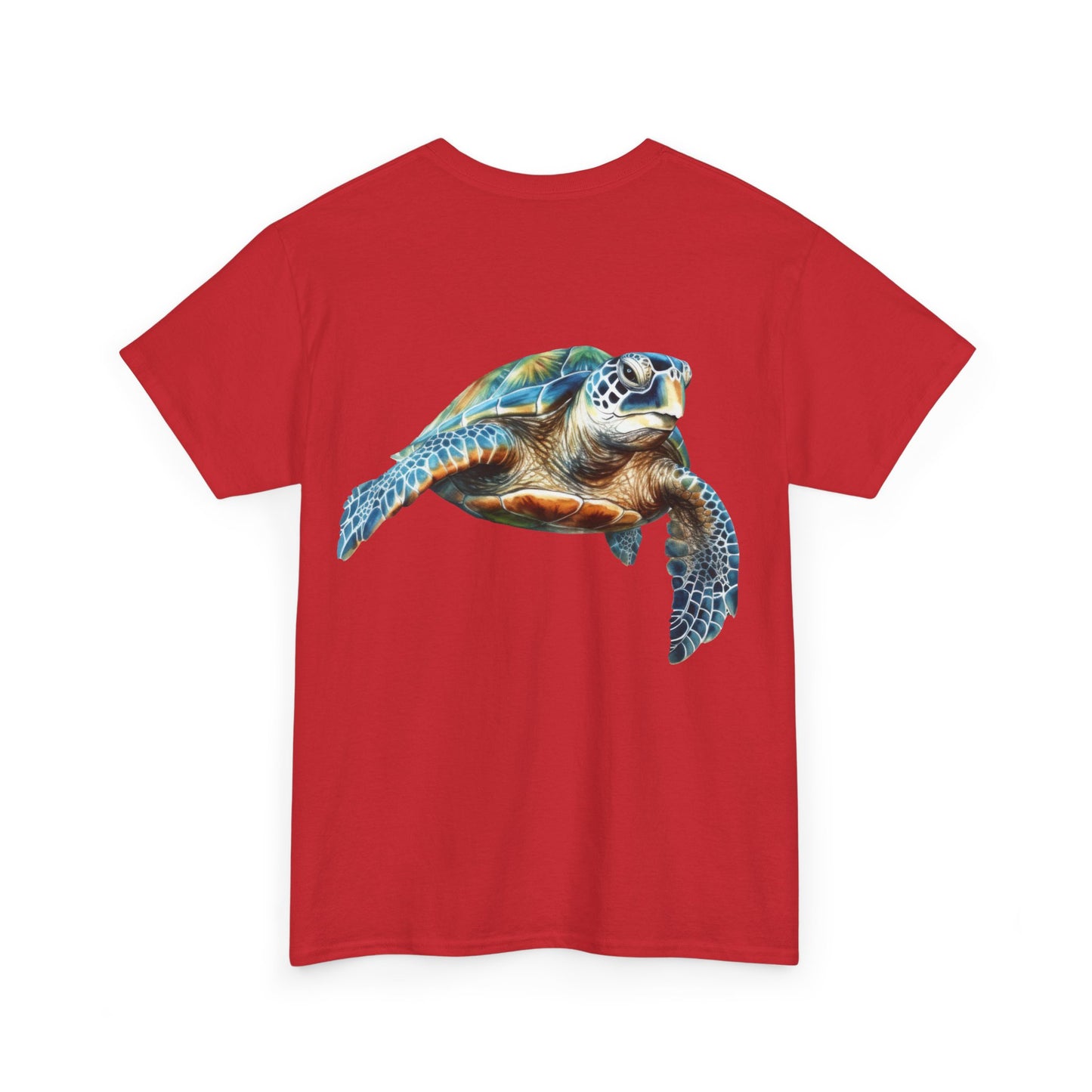 Save the Sea Turtles - BACKSIDE graphic Heavy Cotton Tee