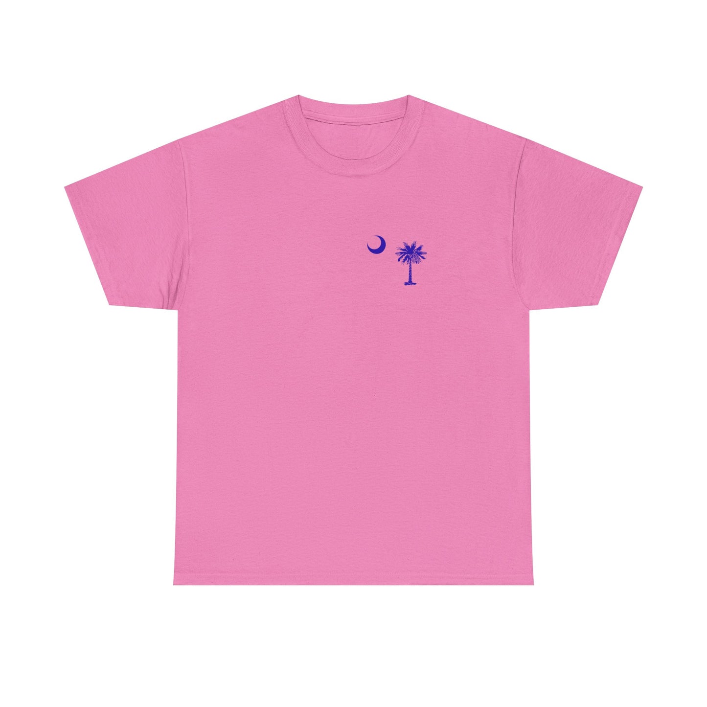 South Carolina Palmetto and Moon, front and back graphic, Heavy Cotton T-shirt