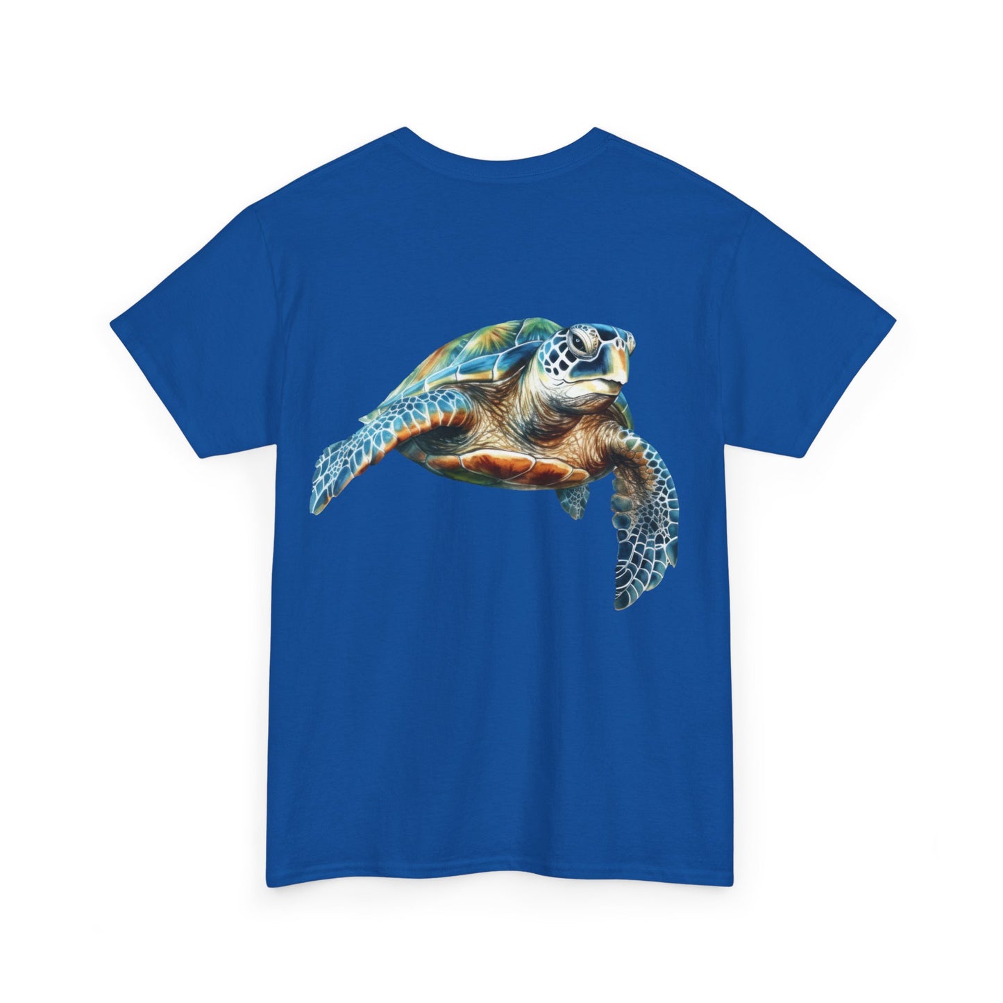 Save the Sea Turtles - BACKSIDE graphic Heavy Cotton Tee
