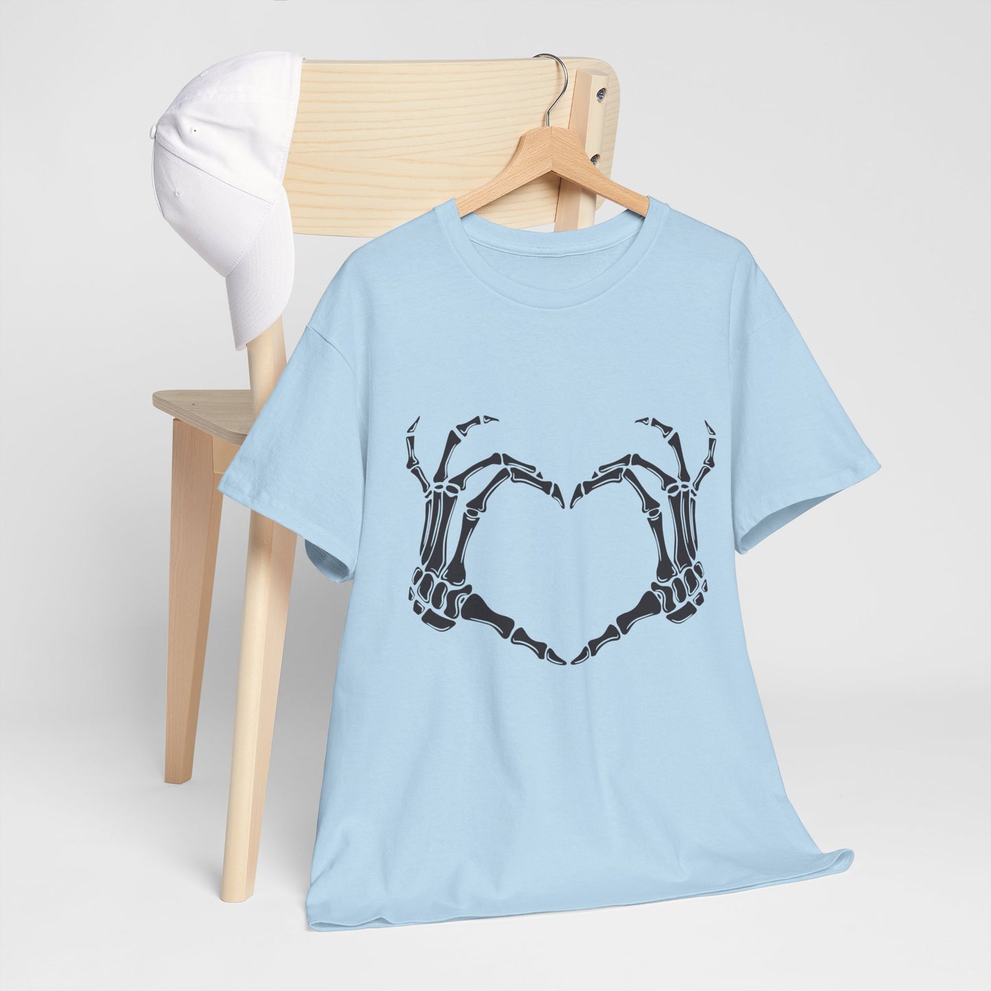 I heart you, Skeleton, Halloween Heavy Cotton Tee
