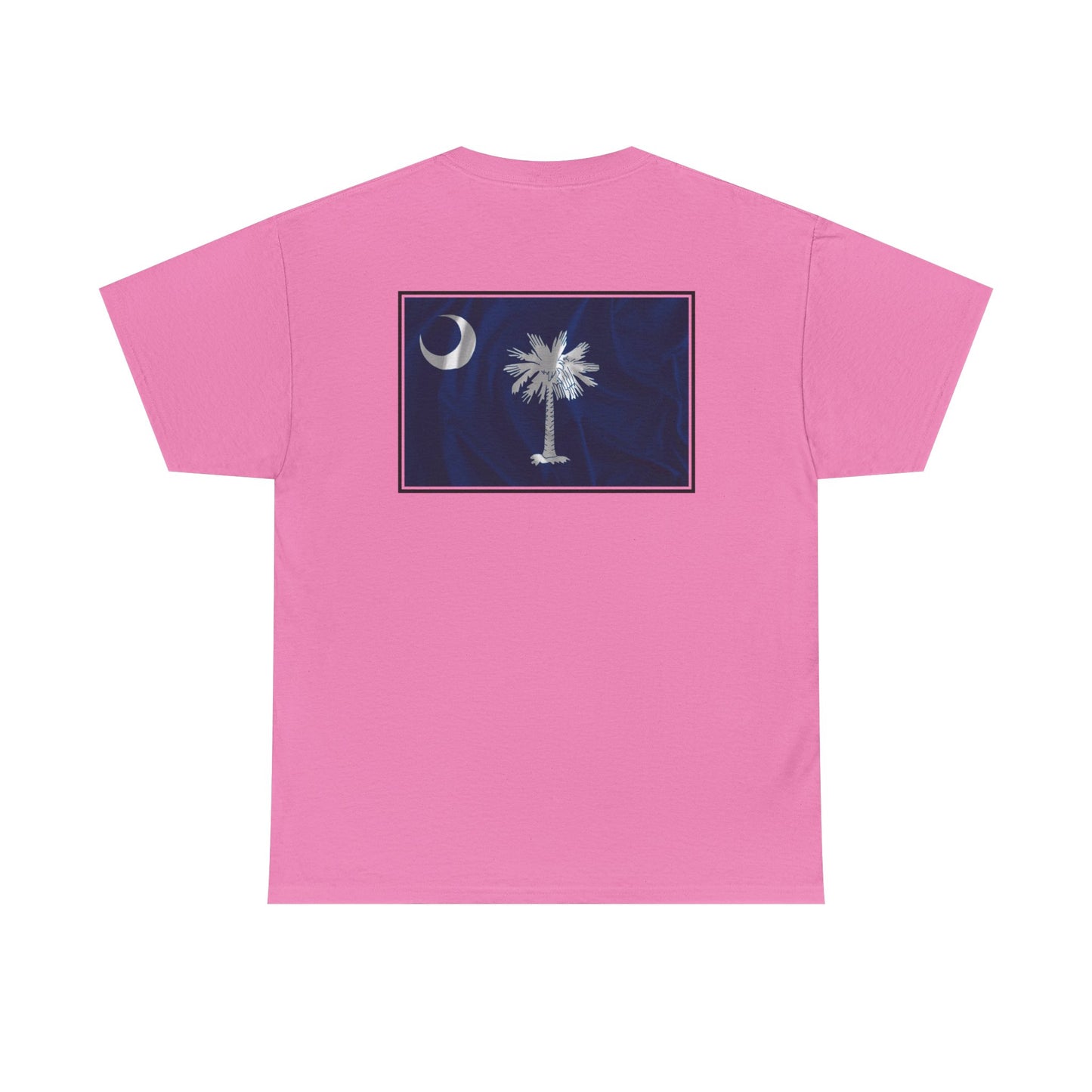 South Carolina Palmetto and Moon, front and back graphic, Heavy Cotton T-shirt