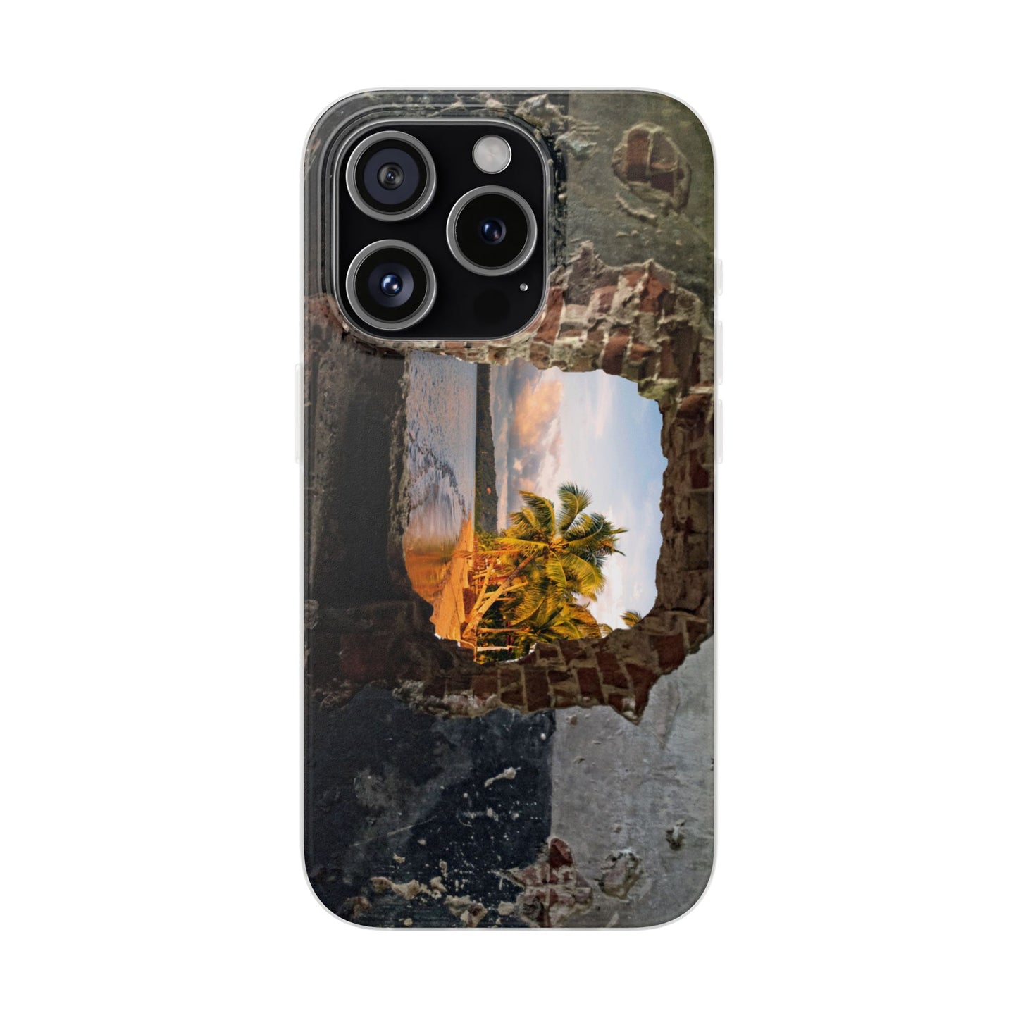 Scenic Flexi Phone Cases - Beach Vibes Case, Nature-Inspired Phone Cover, Travel Lover Gift, Summer Accessories