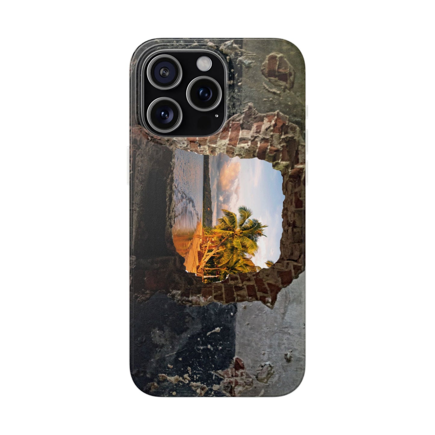 Scenic Flexi Phone Cases - Beach Vibes Case, Nature-Inspired Phone Cover, Travel Lover Gift, Summer Accessories