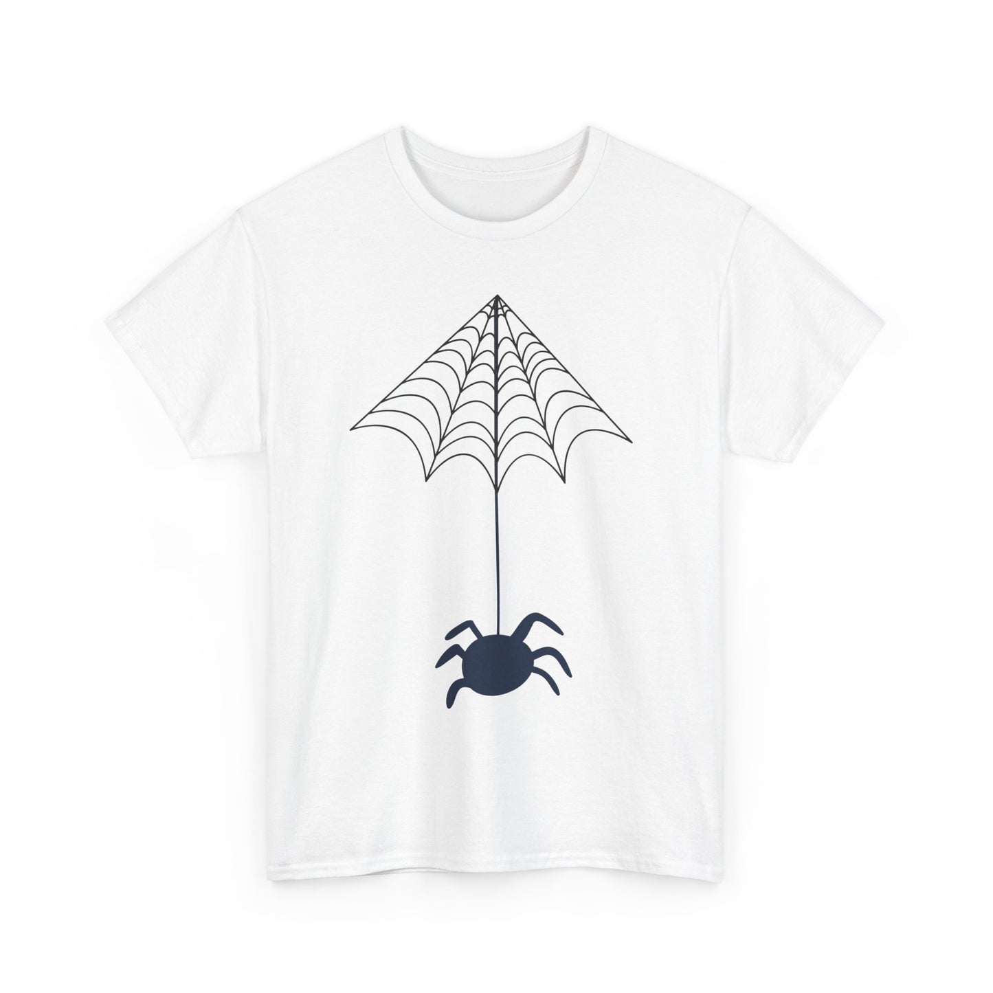 Spider Halloween Unisex Tee - Fall Heavy Cotton Tee with Clean Lines Design