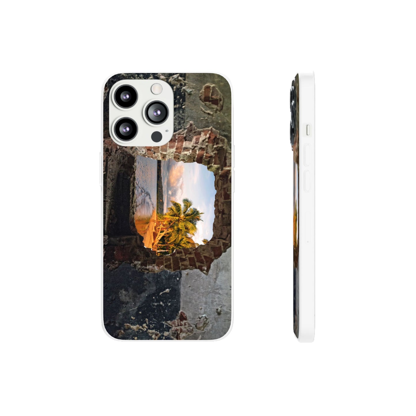Scenic Flexi Phone Cases - Beach Vibes Case, Nature-Inspired Phone Cover, Travel Lover Gift, Summer Accessories
