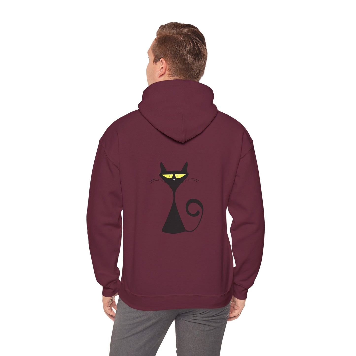 Caty - Heavy Hooded Sweatshirt - Cool back side design from Songbird