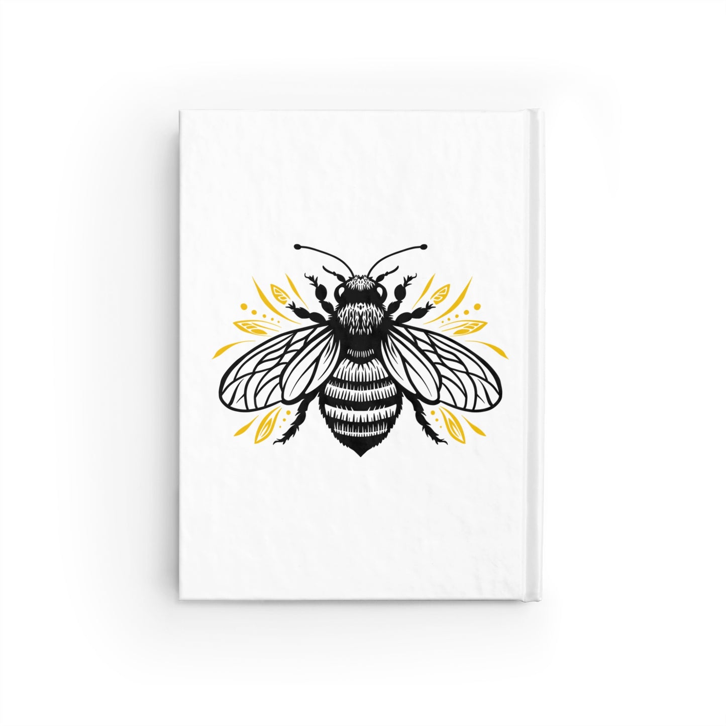 Whimsical Bee & Cat Journal - Perfect for Nature Lovers, Gift for Cat Enthusiasts, Cute Writing Diary, Flower Notebook, Fun Bee Artwork