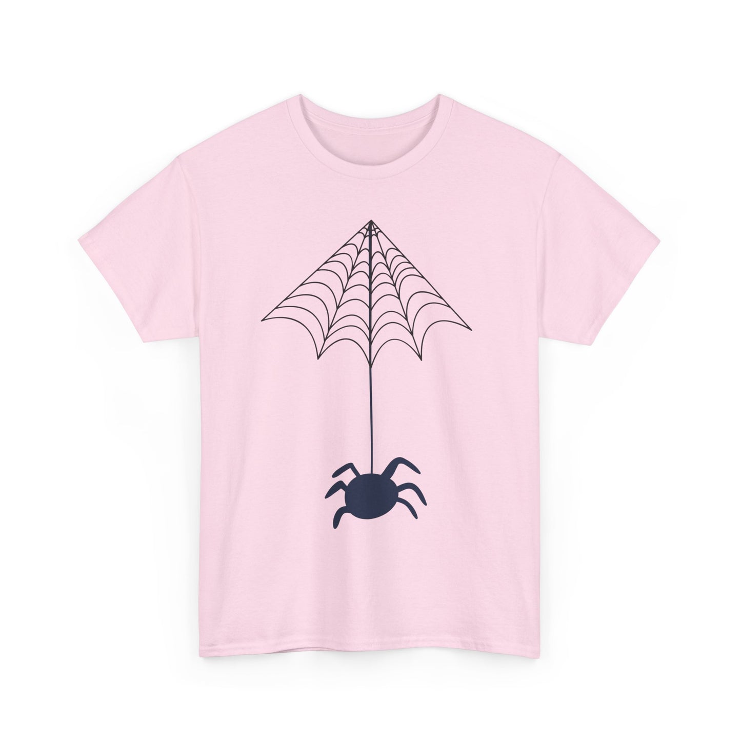 Spider Halloween Unisex Tee - Fall Heavy Cotton Tee with Clean Lines Design