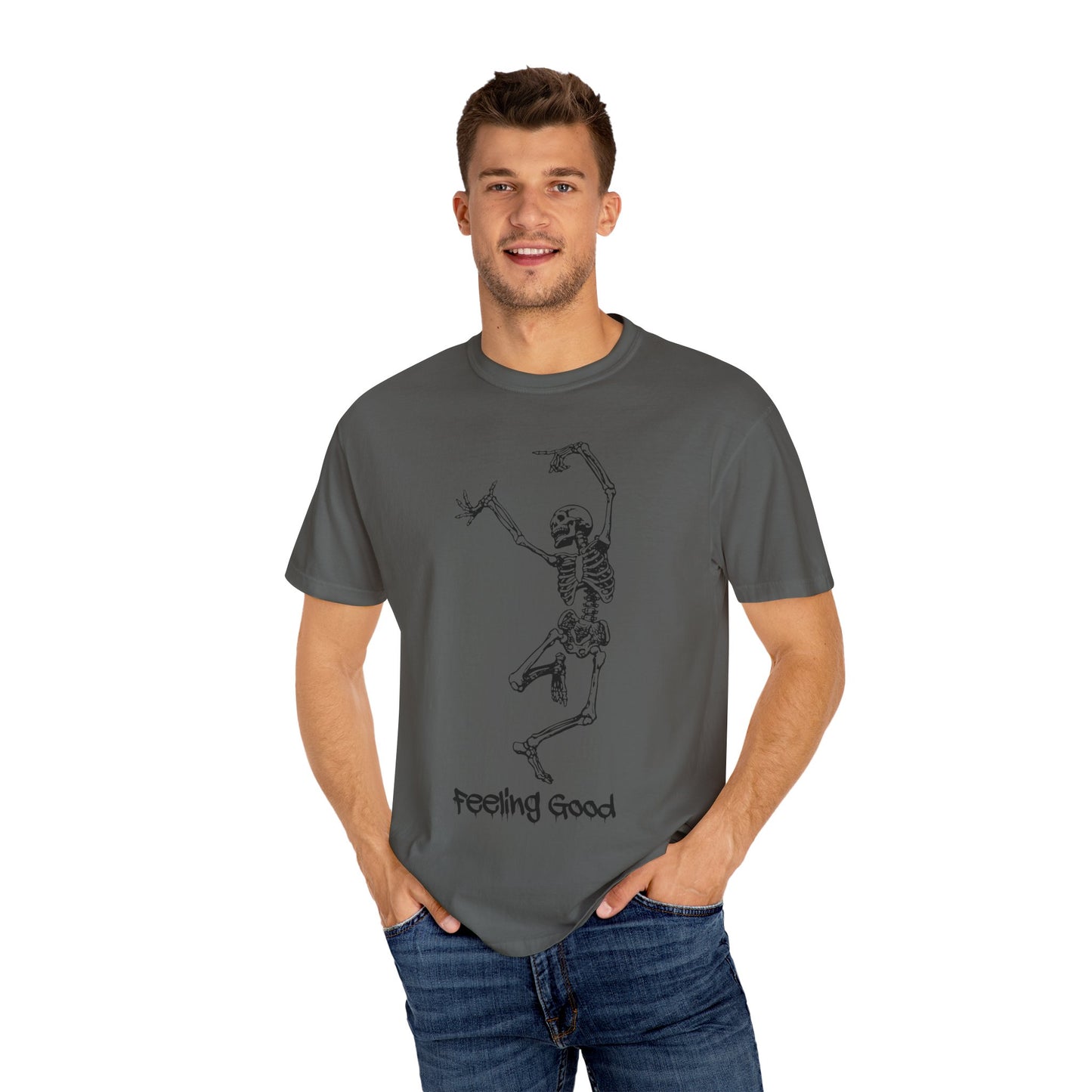 Halloween, Skeleton, Feelin good, Comfort Colors,  Garment-Dyed T-shirt