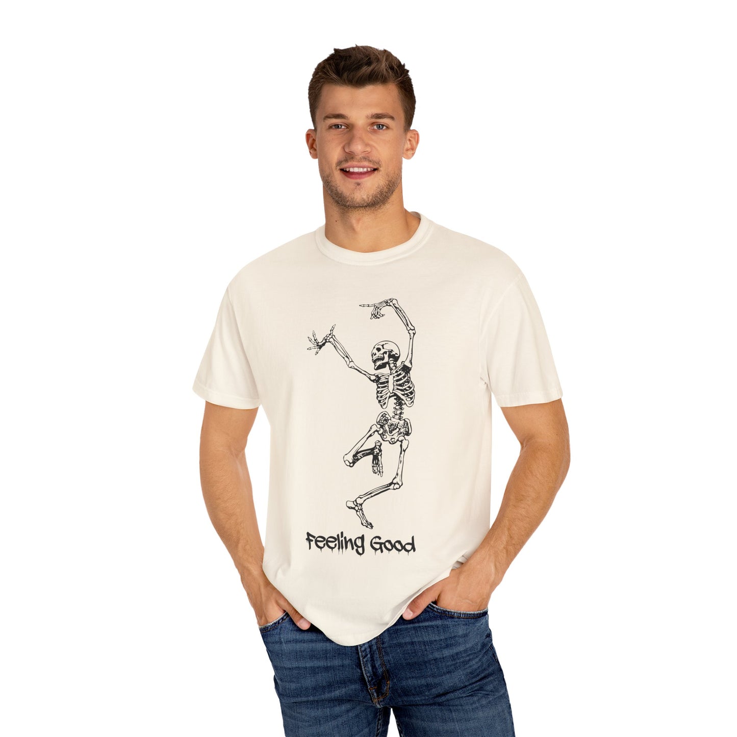 Halloween, Skeleton, Feelin good, Comfort Colors,  Garment-Dyed T-shirt
