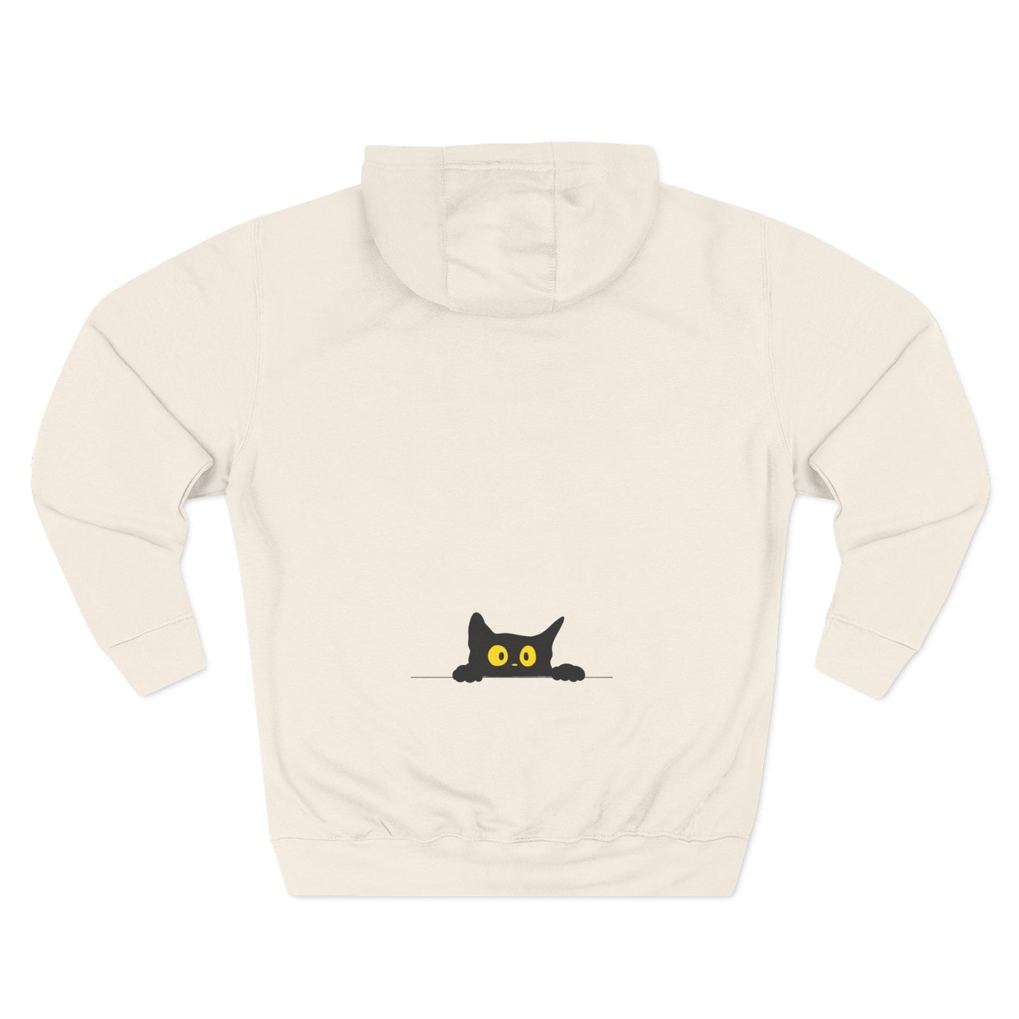 Cute Cat Fleece Hoodie - Cozy Cat Lover Apparel, Perfect for Gifts, Winter Wear, Cat Mom, Pet Lover,