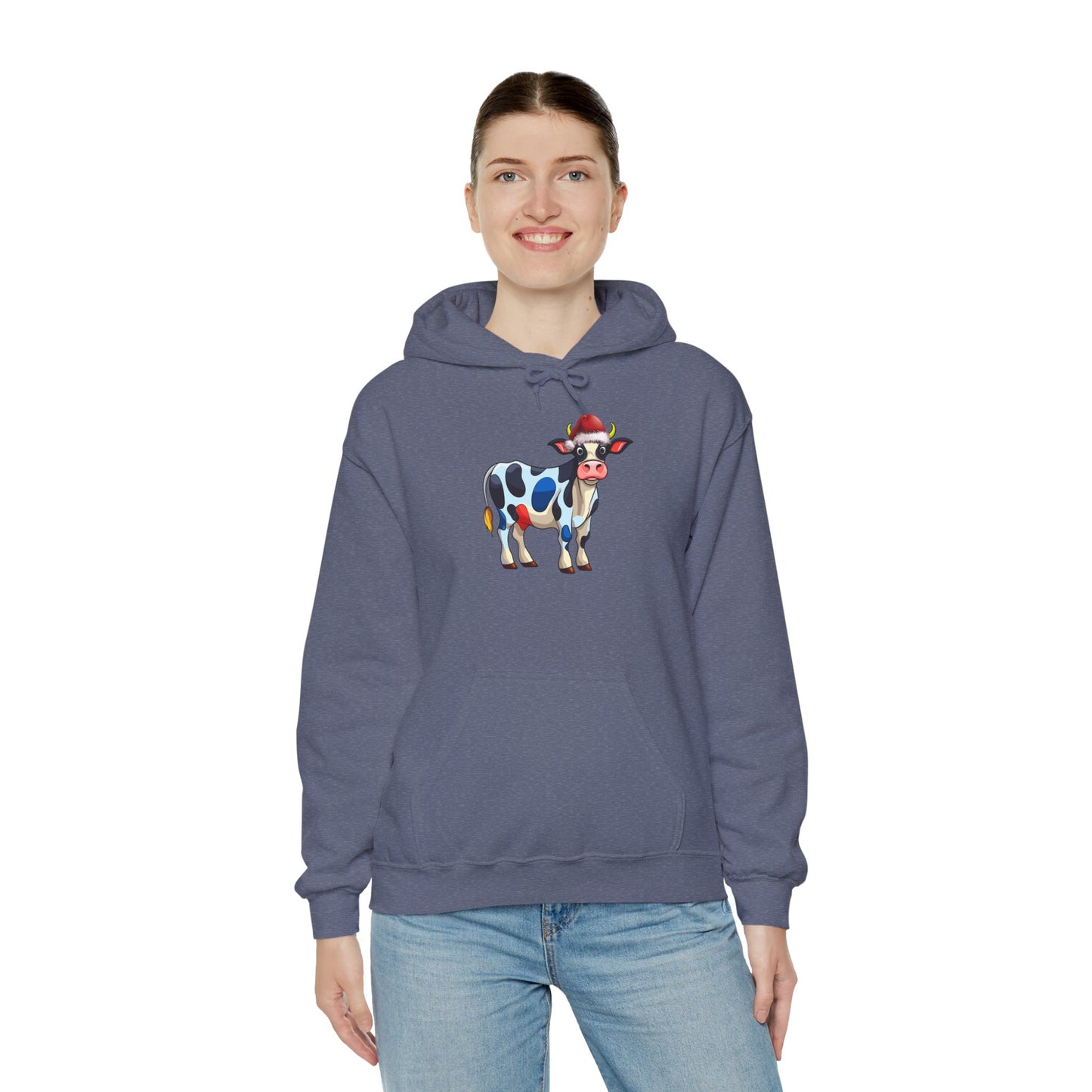 Holy Cow Christmas Hoodie, Unisex Hooded Sweatshirt